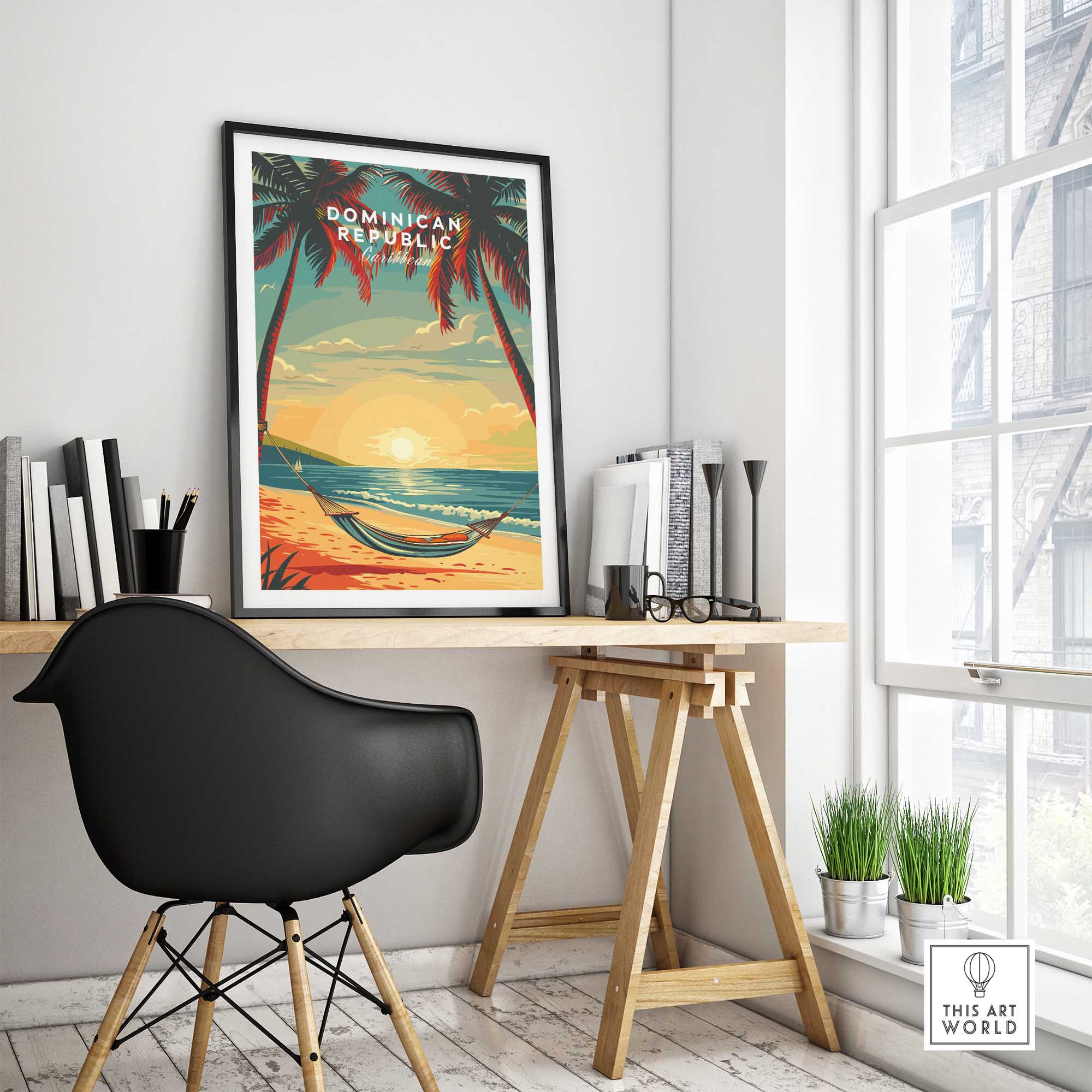 Dominican Republic Travel Poster-This Art World