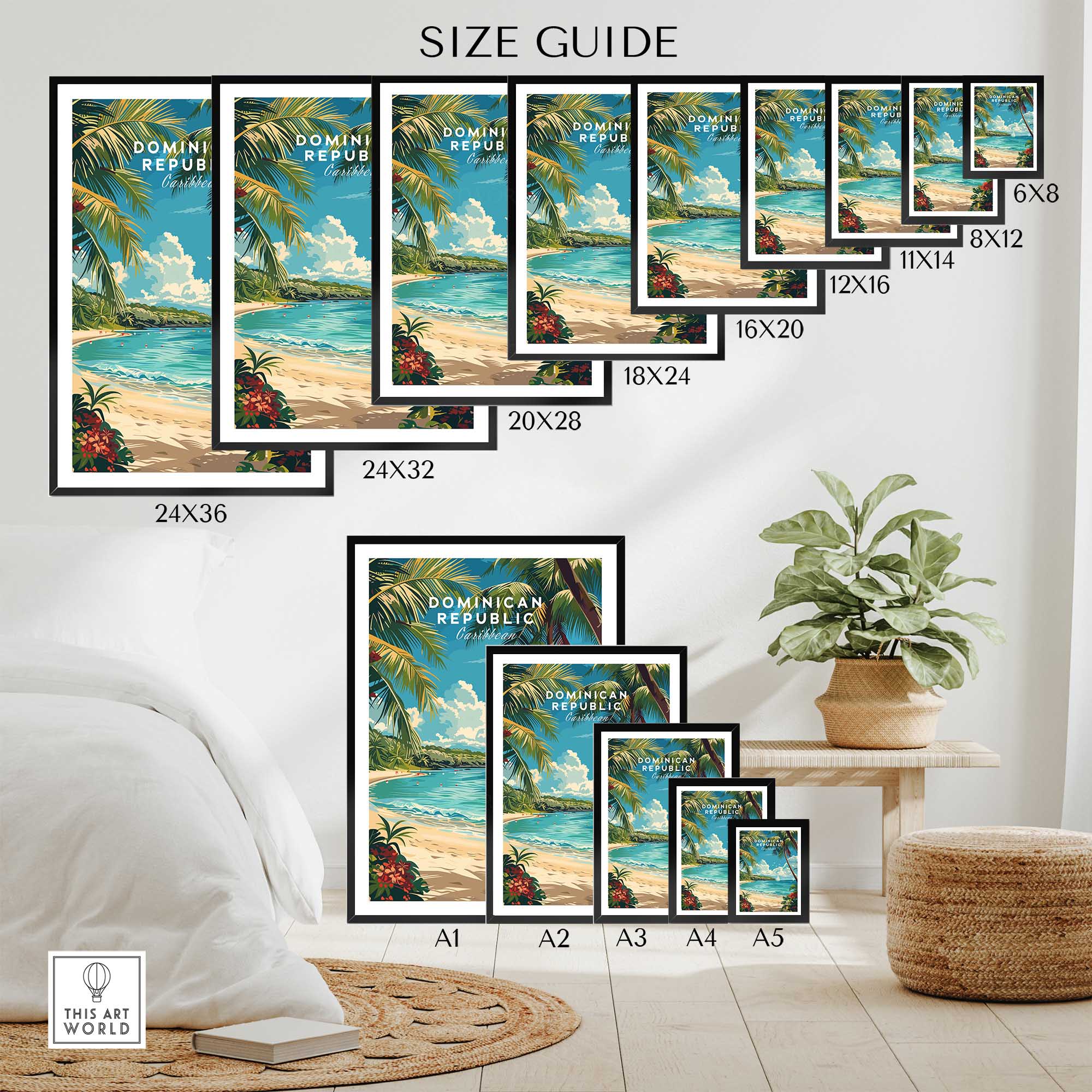 Dominican Republic Travel Print-This Art World
