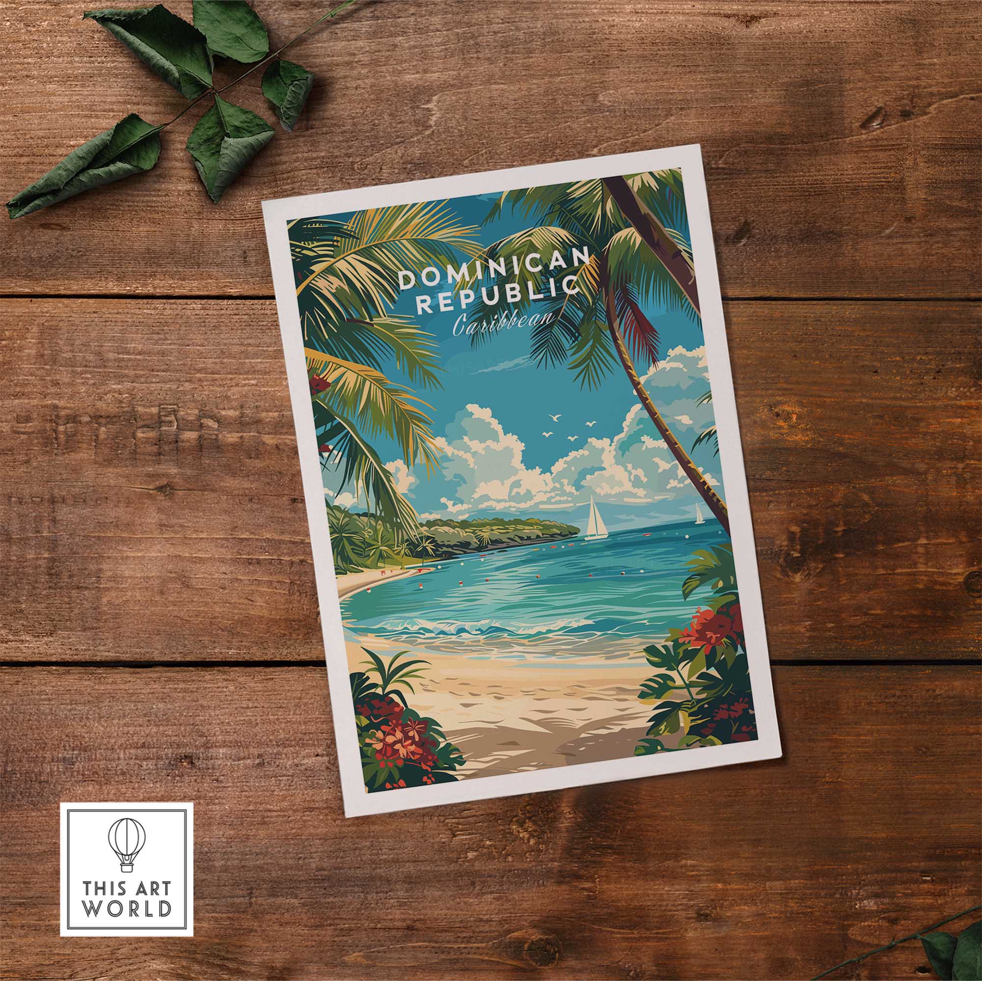 Dominican Republic Travel Print-This Art World