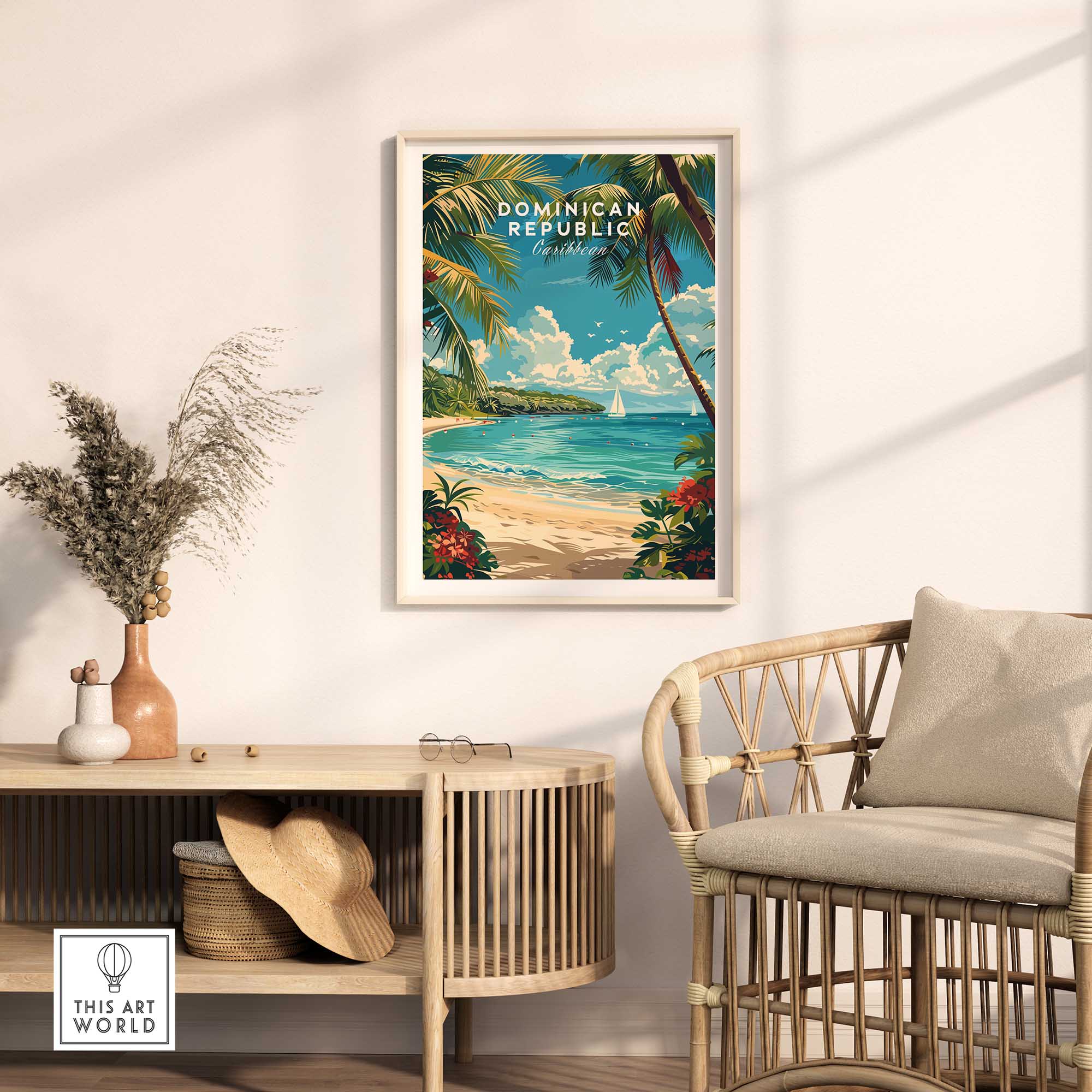Dominican Republic Travel Print-This Art World