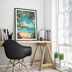 Dominican Republic Travel Print-This Art World