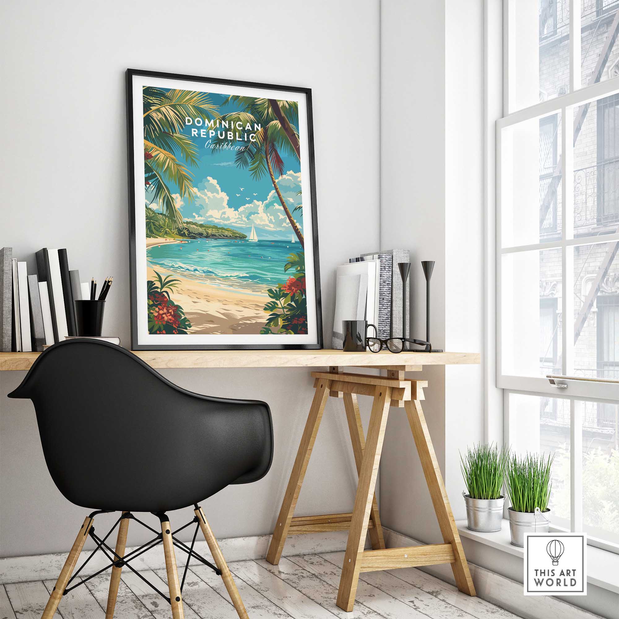 Dominican Republic Travel Print-This Art World