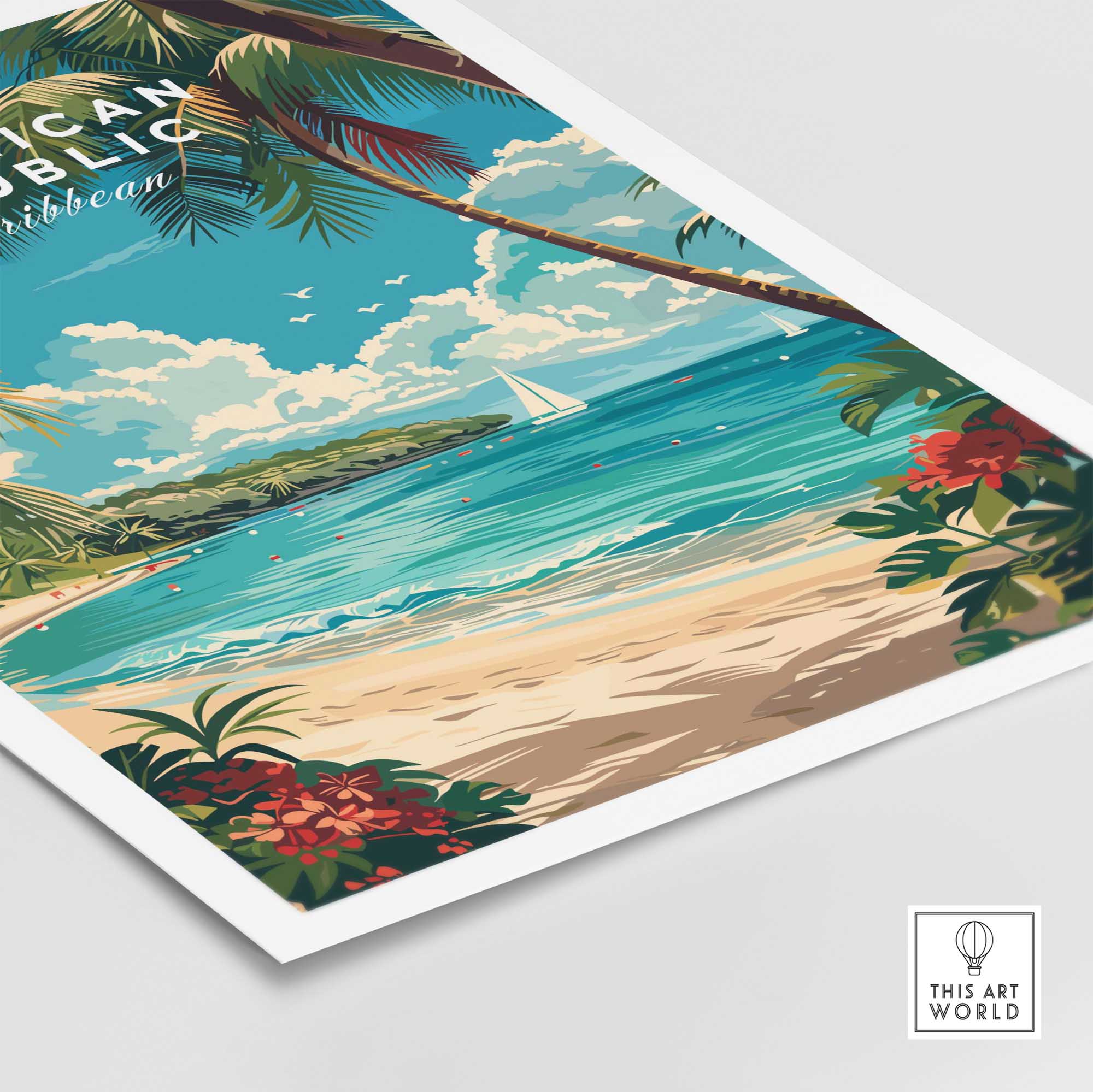 Dominican Republic Travel Print-This Art World