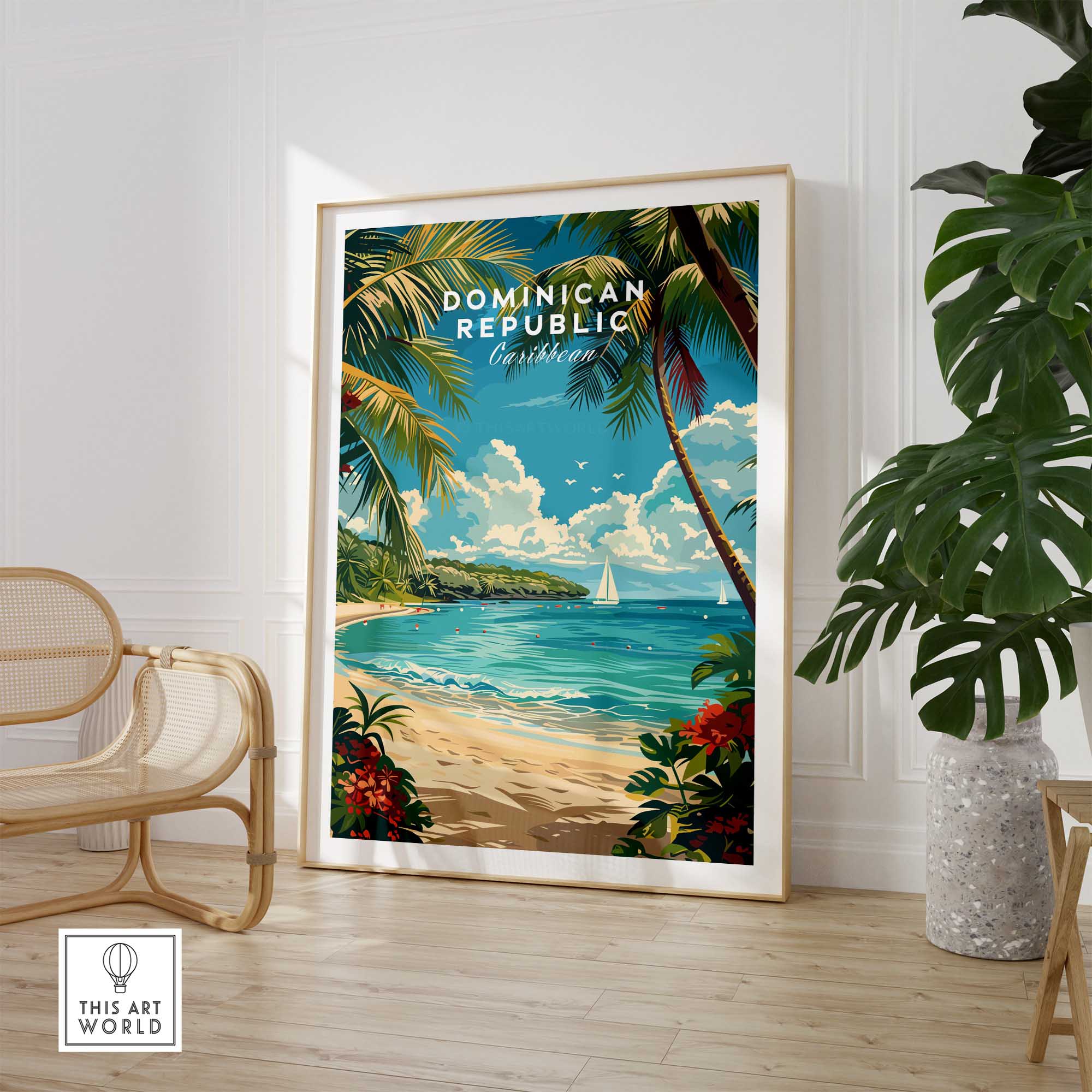 Dominican Republic Travel Print-This Art World