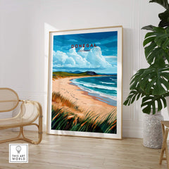 Donegal Wall Art featuring a beautiful beach landscape, showcasing the stunning scenery of Donegal, Ireland.