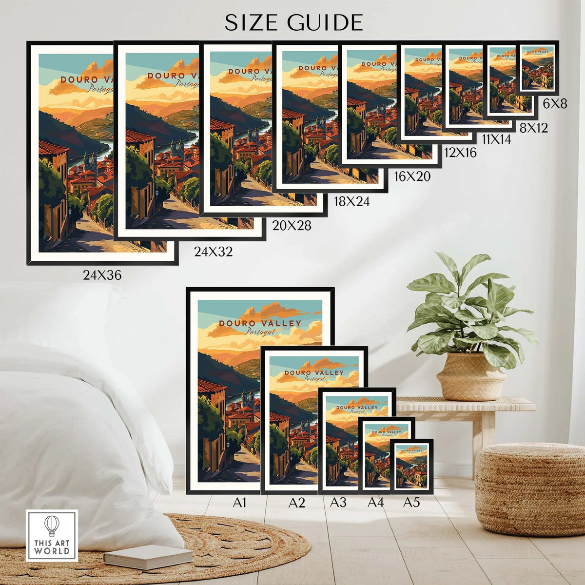 Douro Valley Poster part of our best collection or travel posters and prints - This Art World