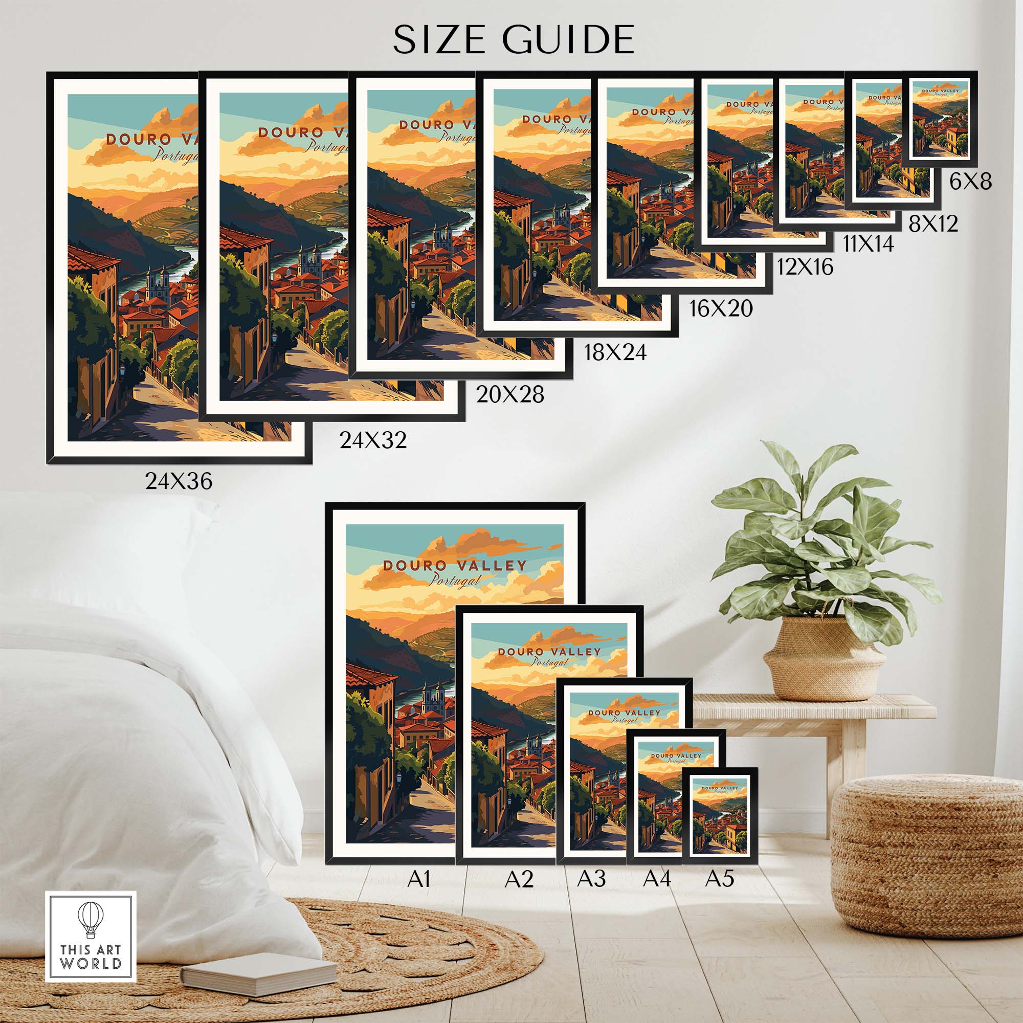 Douro Valley Poster part of our best collection or travel posters and prints - This Art World
