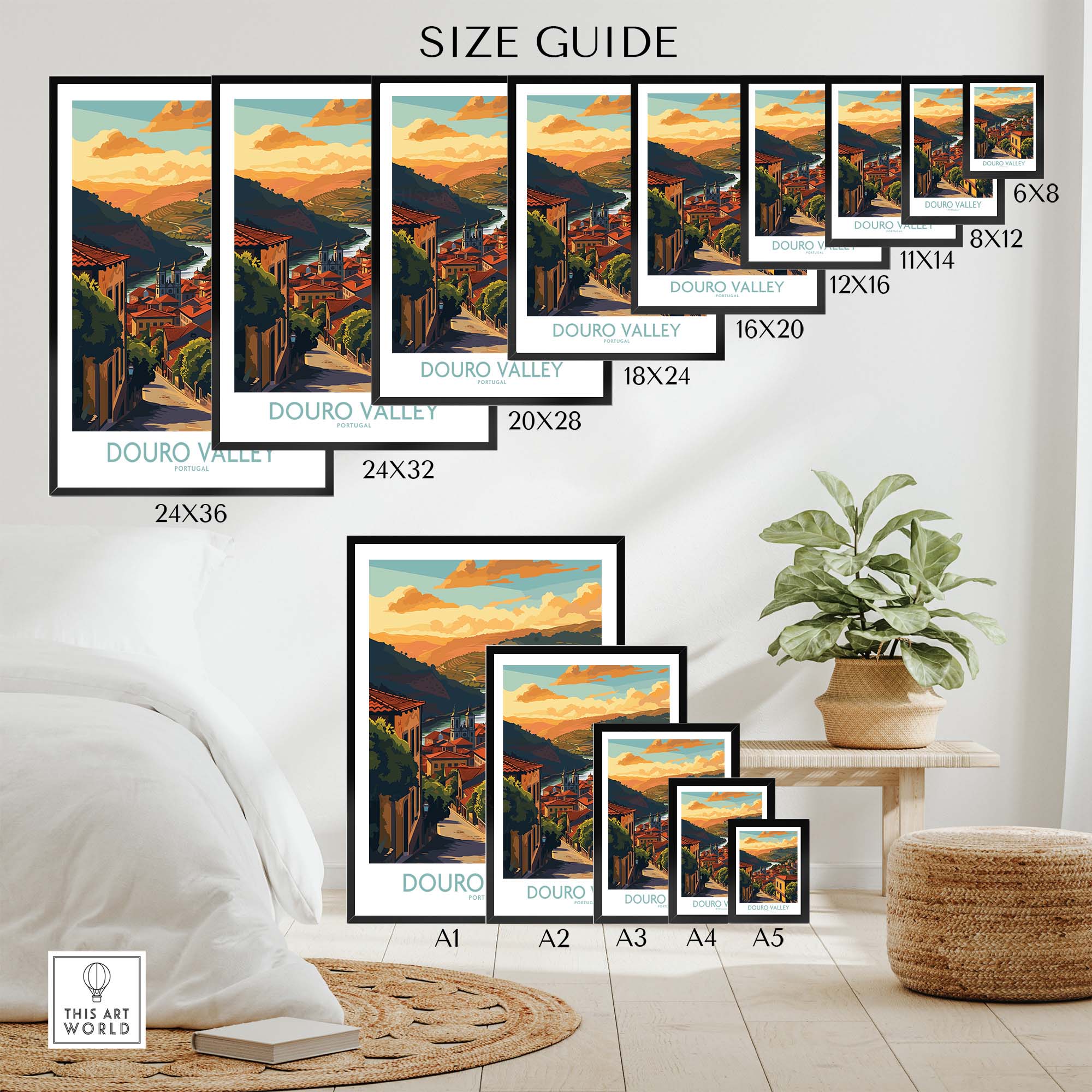 Douro Valley Print part of our best collection or travel posters and prints - This Art World