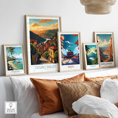 Douro Valley Print part of our best collection or travel posters and prints - This Art World