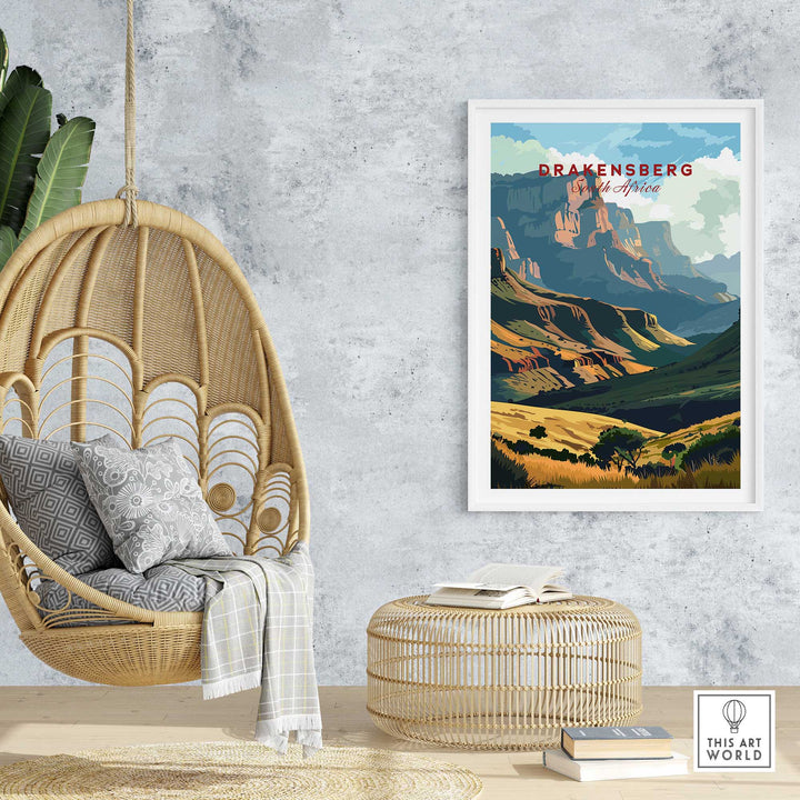 Drakensberg Travel Poster-This Art World