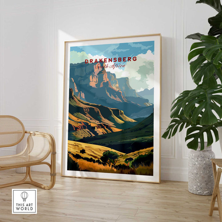 Drakensberg Travel Poster-This Art World