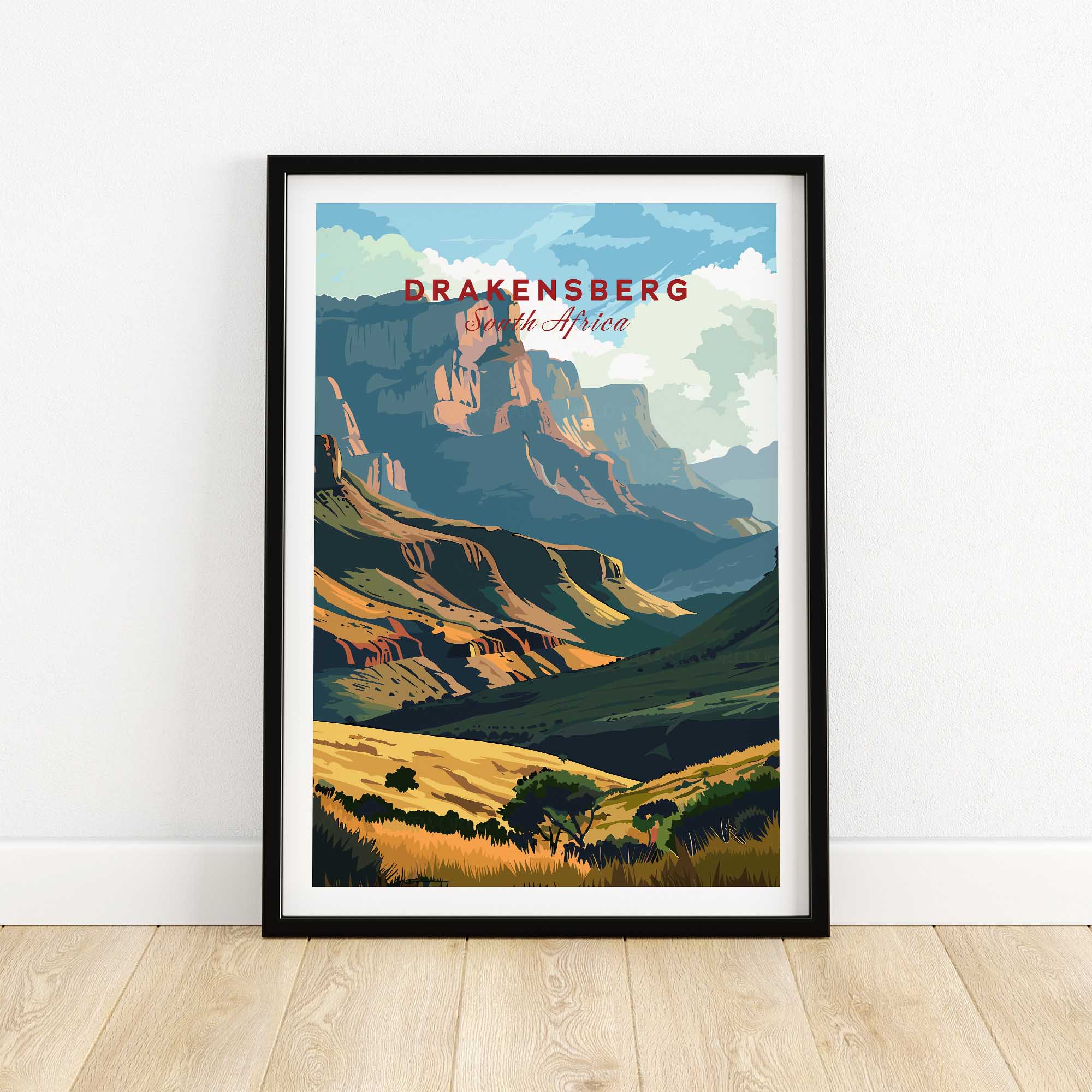 Drakensberg Travel Poster-This Art World