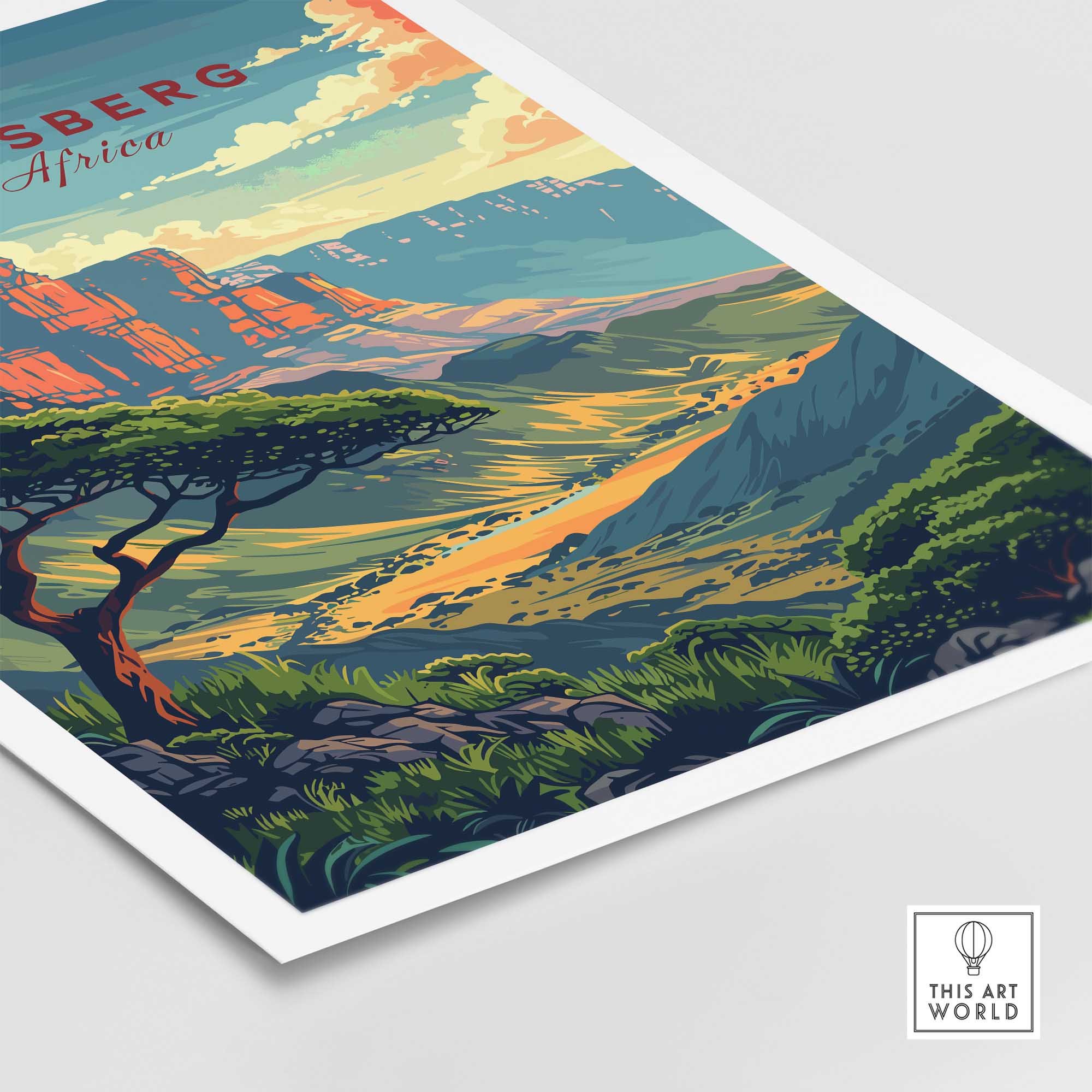 Drakensberg Travel Print-This Art World