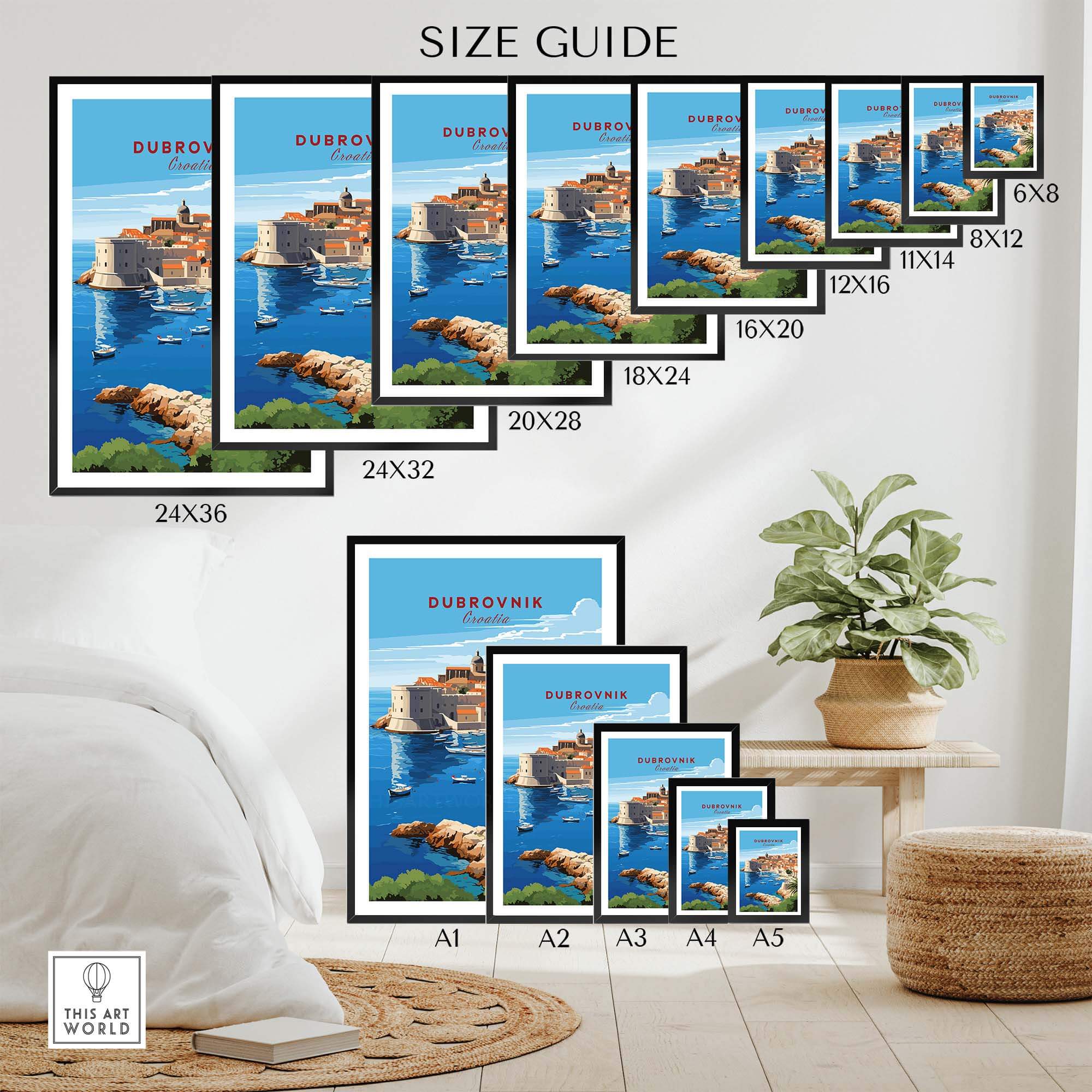 Dubrovnik Croatia Poster view our best collection or travel posters and prints - ThisArtWorld
