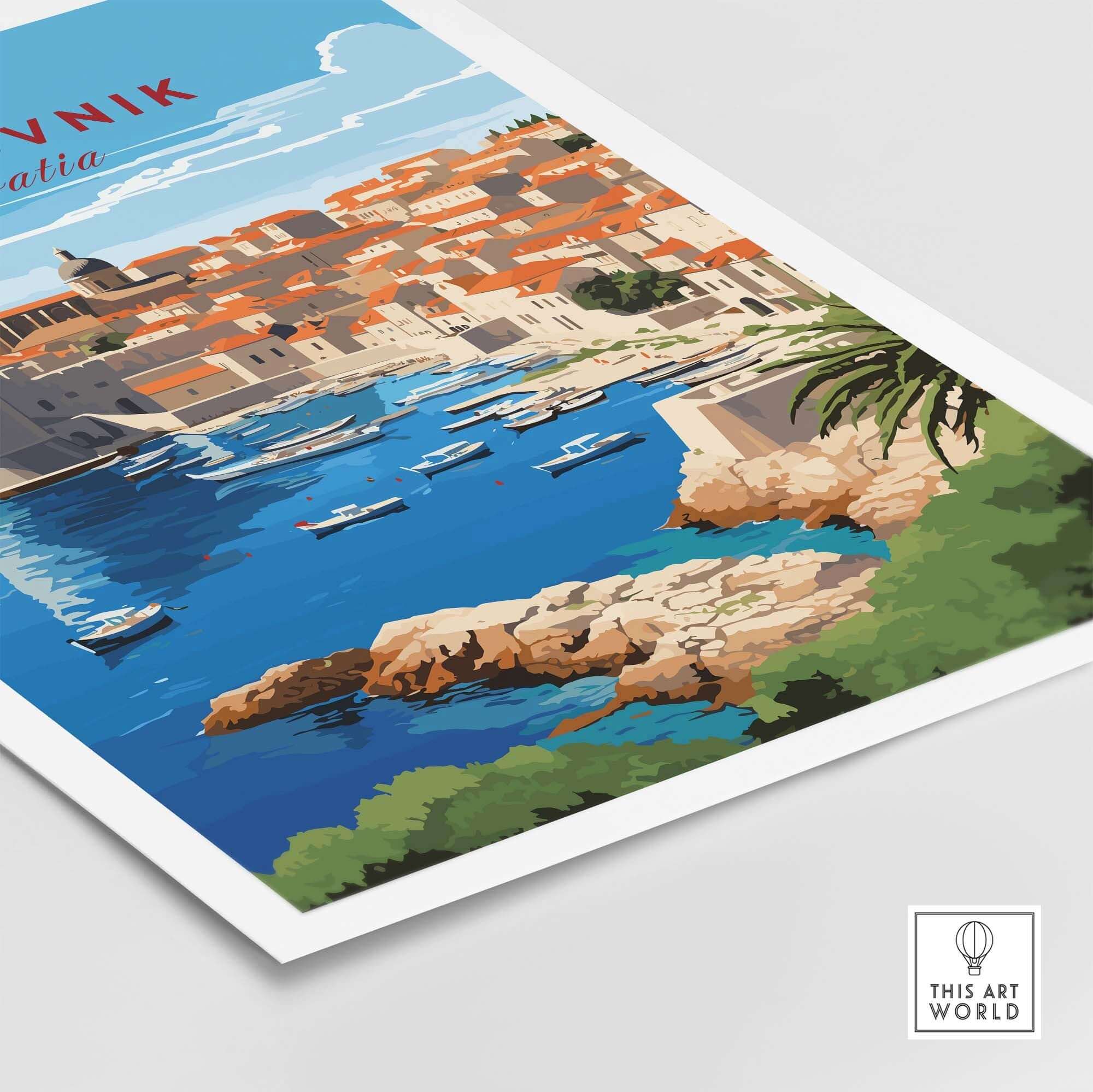 Dubrovnik Croatia Poster view our best collection or travel posters and prints - ThisArtWorld