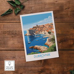 Dubrovnik Croatia Print view our best collection or travel posters and prints - ThisArtWorld