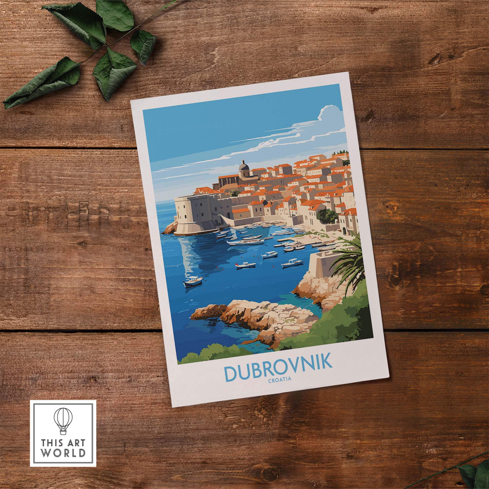 Dubrovnik Croatia Print view our best collection or travel posters and prints - ThisArtWorld