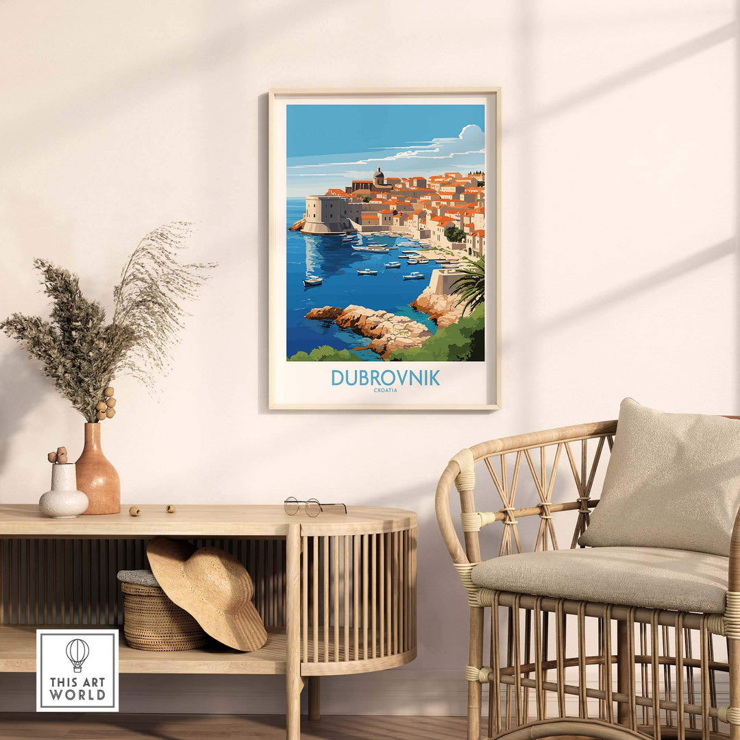 Dubrovnik Croatia Print view our best collection or travel posters and prints - ThisArtWorld