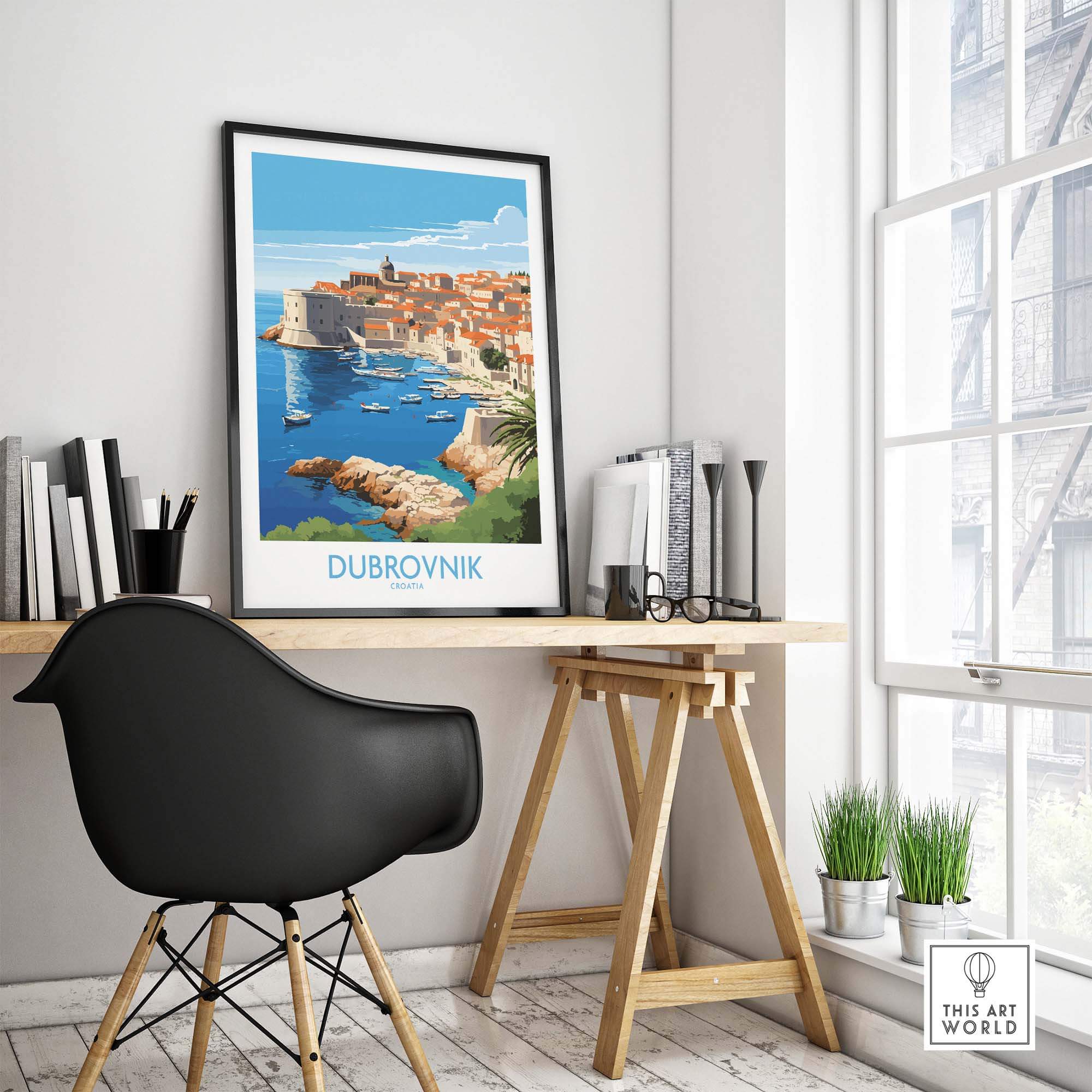 Dubrovnik Croatia Print view our best collection or travel posters and prints - ThisArtWorld