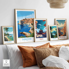 Dubrovnik Croatia Print view our best collection or travel posters and prints - ThisArtWorld