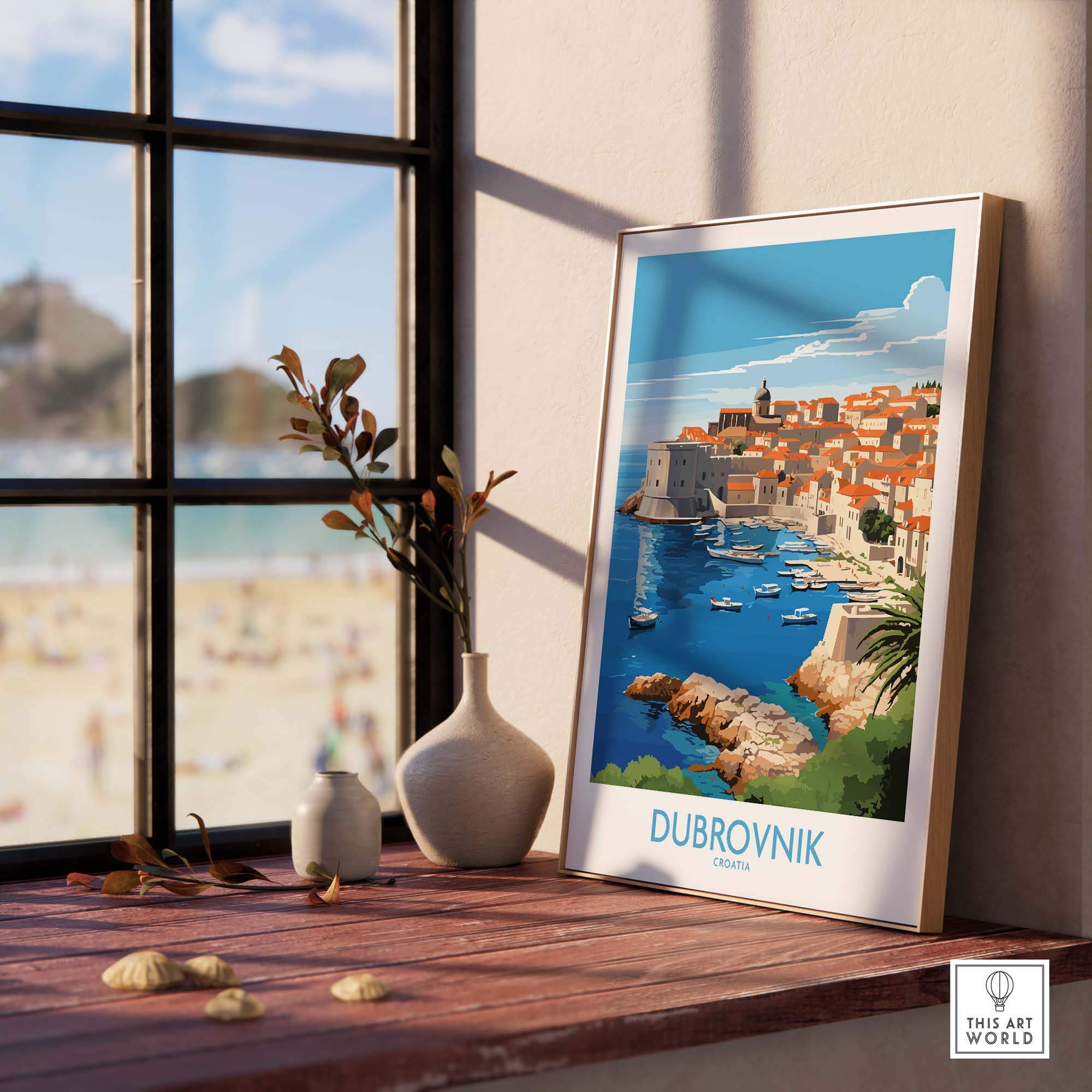 Dubrovnik Croatia Print view our best collection or travel posters and prints - ThisArtWorld