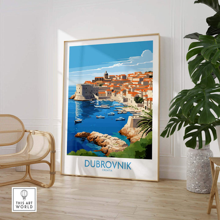 Dubrovnik Croatia Print view our best collection or travel posters and prints - ThisArtWorld