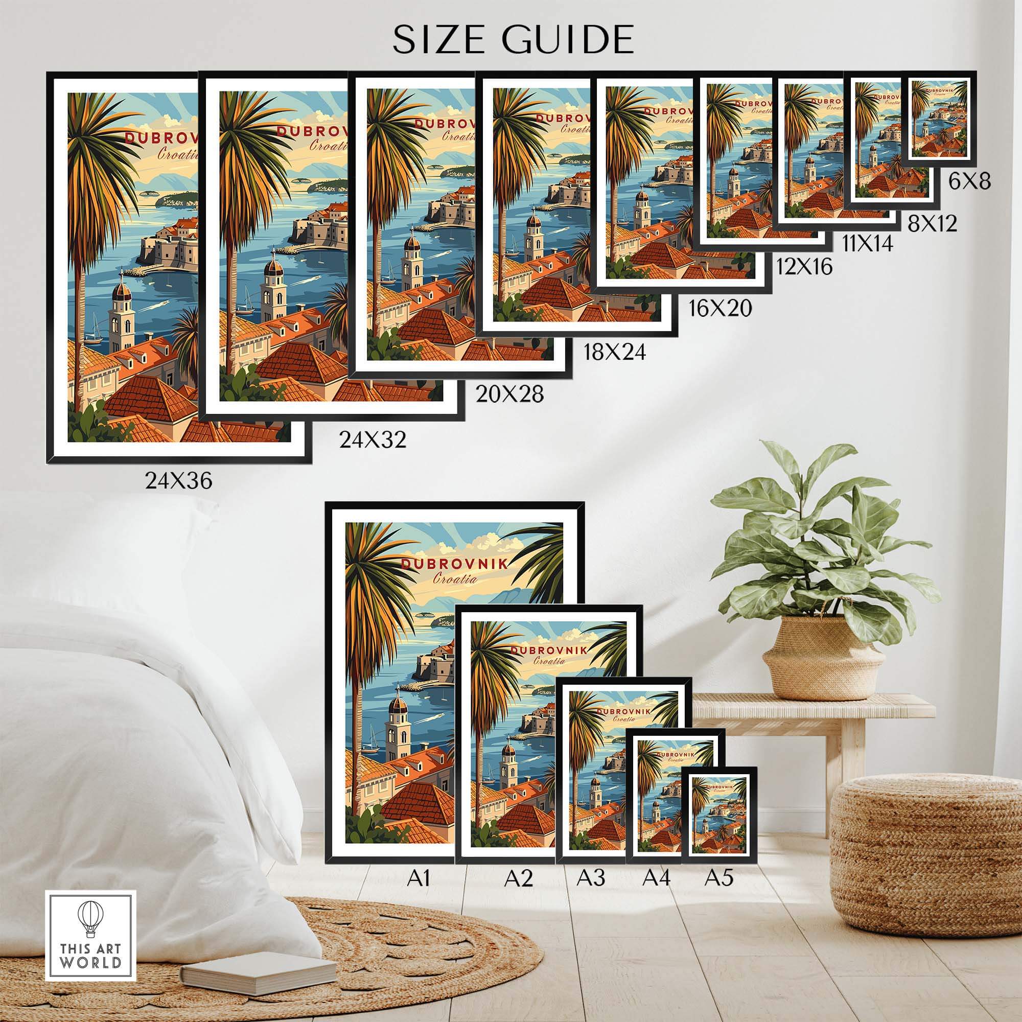 Dubrovnik Poster view our best collection or travel posters and prints - ThisArtWorld