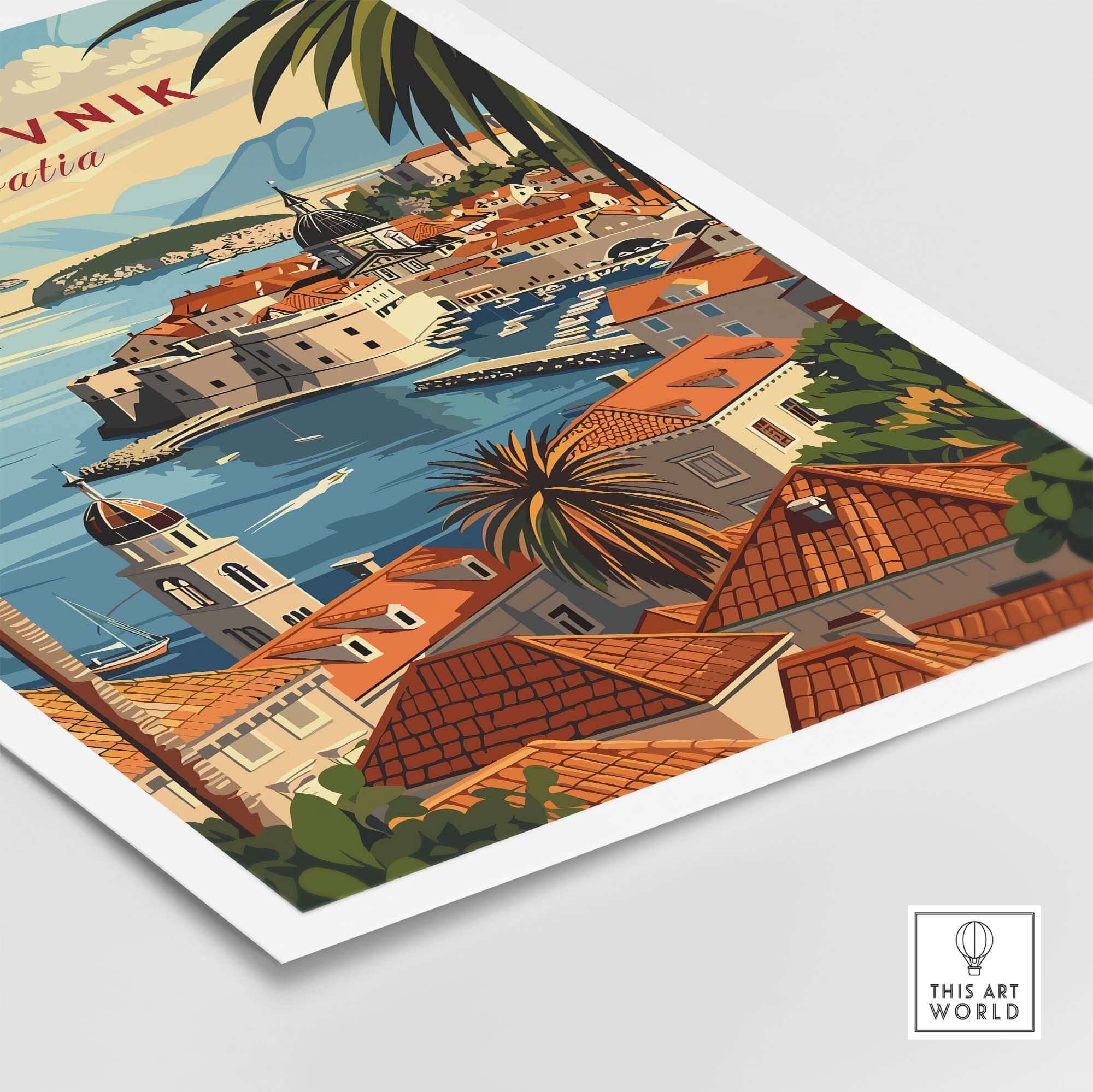 Dubrovnik Poster view our best collection or travel posters and prints - ThisArtWorld