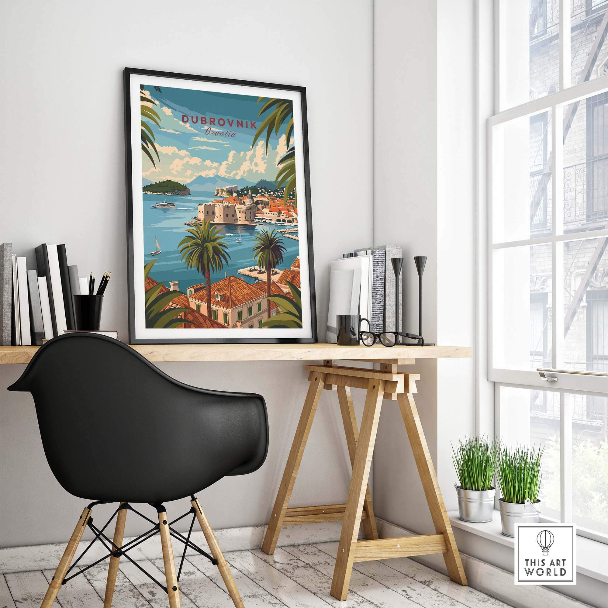 Dubrovnik Travel Poster view our best collection or travel posters and prints - ThisArtWorld
