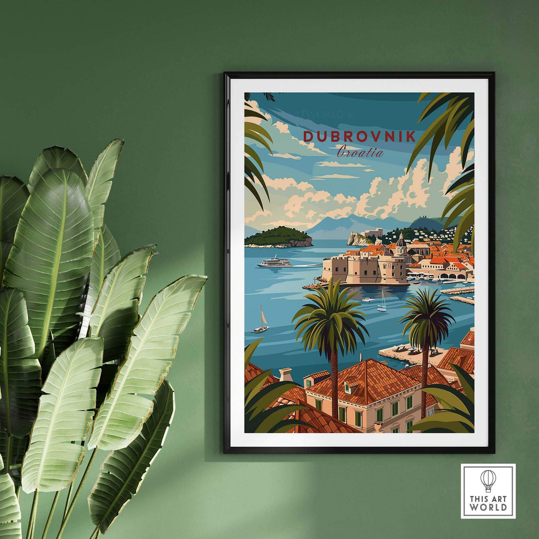 Dubrovnik Travel Poster view our best collection or travel posters and prints - ThisArtWorld