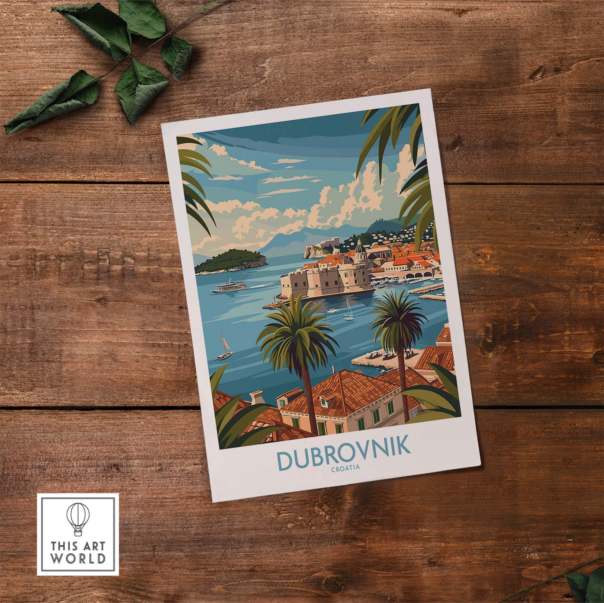 Dubrovnik Travel Print view our best collection or travel posters and prints - ThisArtWorld
