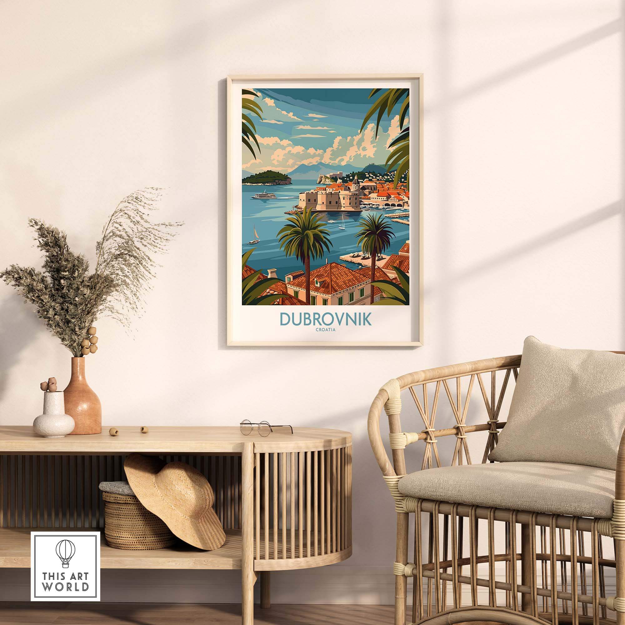 Dubrovnik Travel Print view our best collection or travel posters and prints - ThisArtWorld