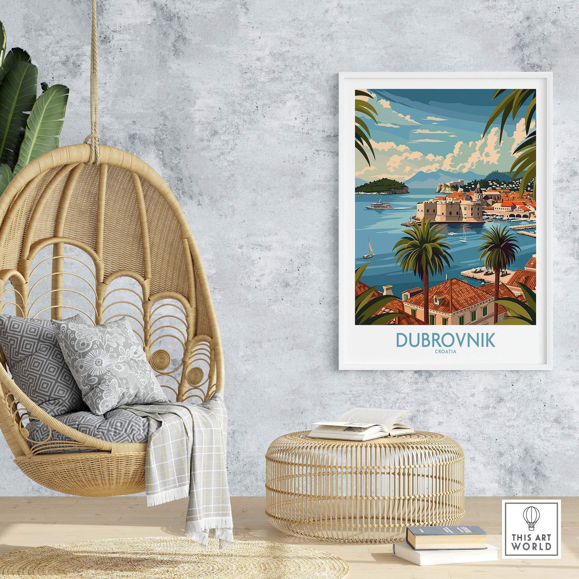 Dubrovnik Travel Print view our best collection or travel posters and prints - ThisArtWorld