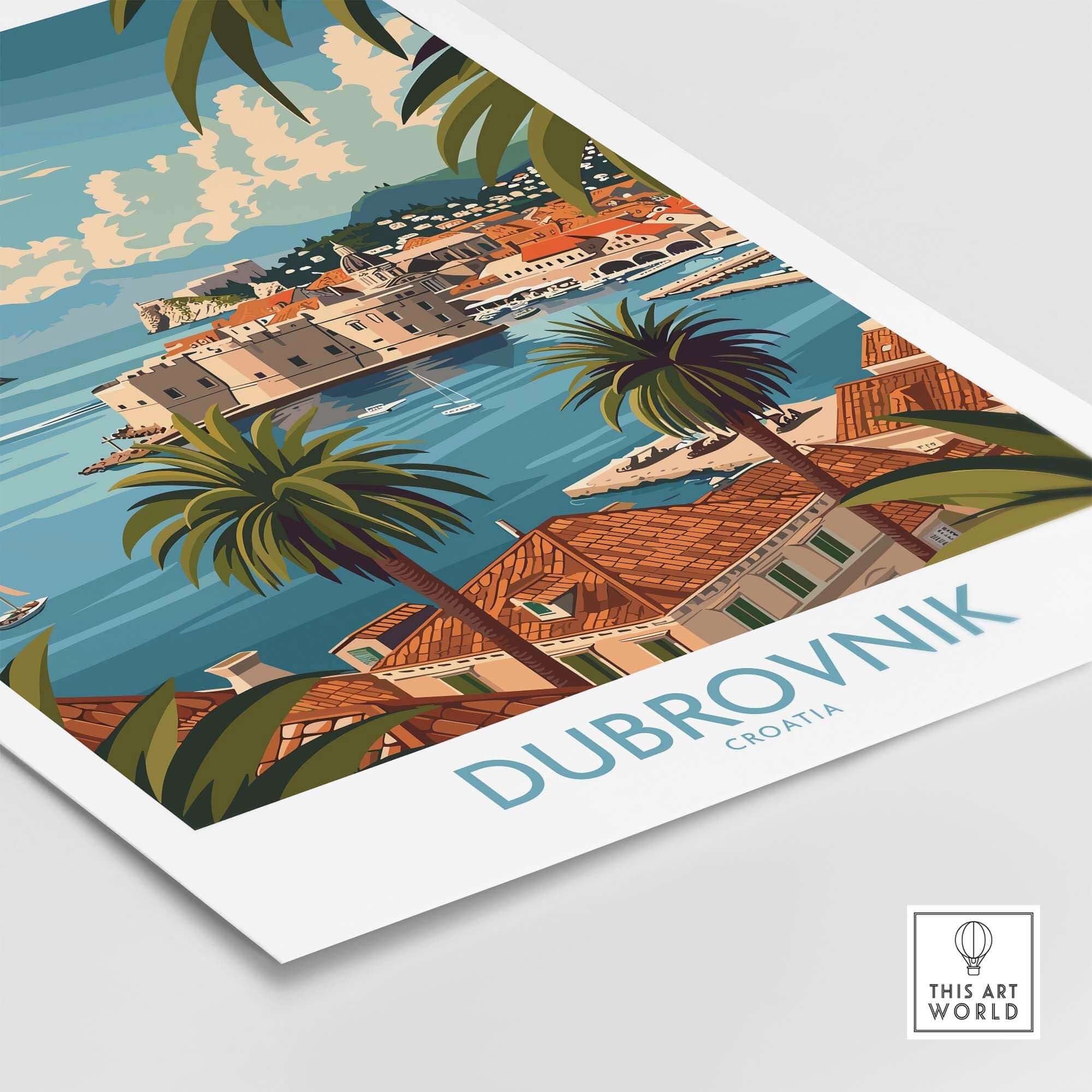 Dubrovnik Travel Print view our best collection or travel posters and prints - ThisArtWorld