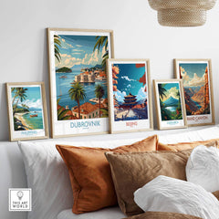 Dubrovnik Travel Print view our best collection or travel posters and prints - ThisArtWorld