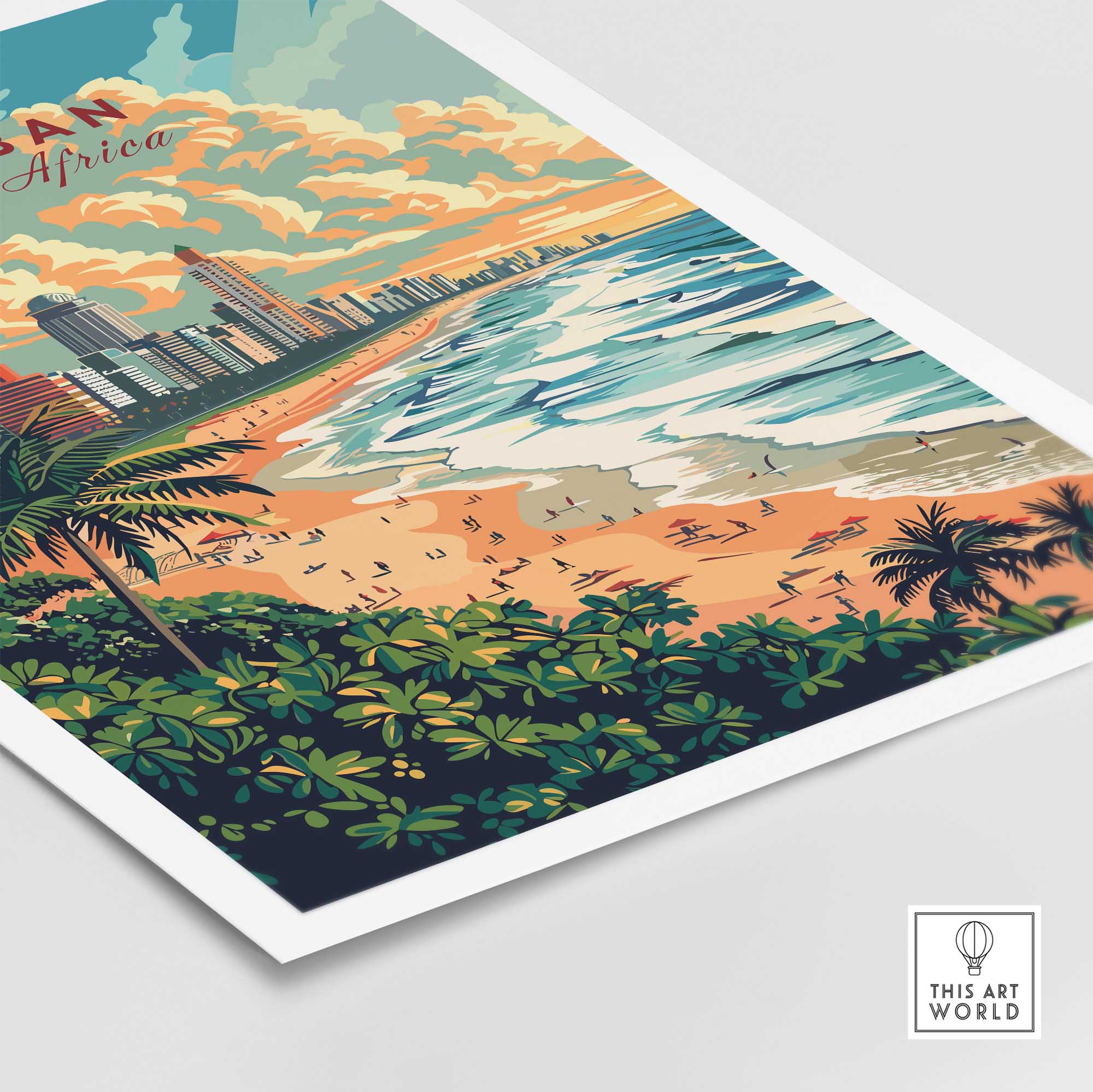 Durban South Africa Poster-This Art World