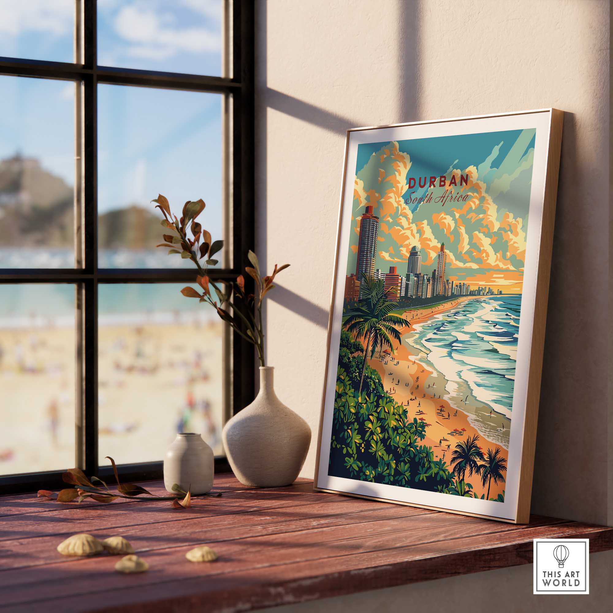 Durban South Africa Poster-This Art World
