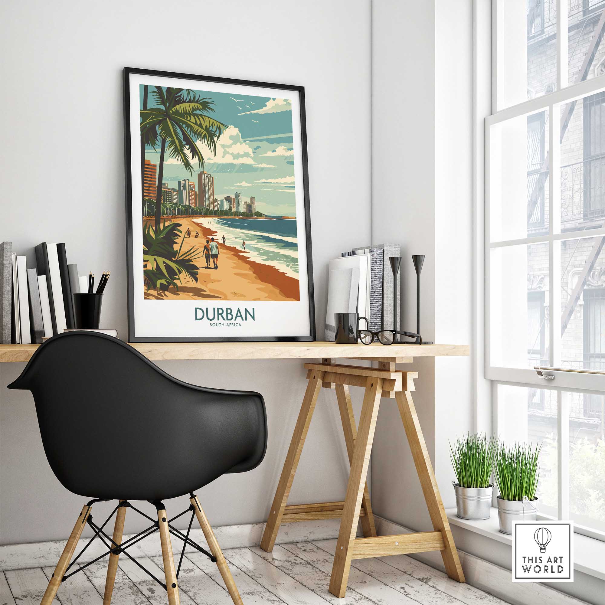 Durban Travel Poster-This Art World