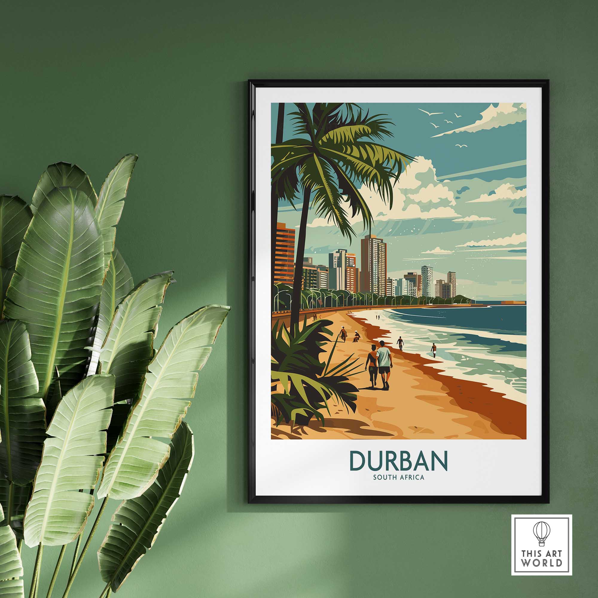 Durban Travel Poster-This Art World