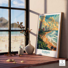 Durban Travel Print South Africa-This Art World