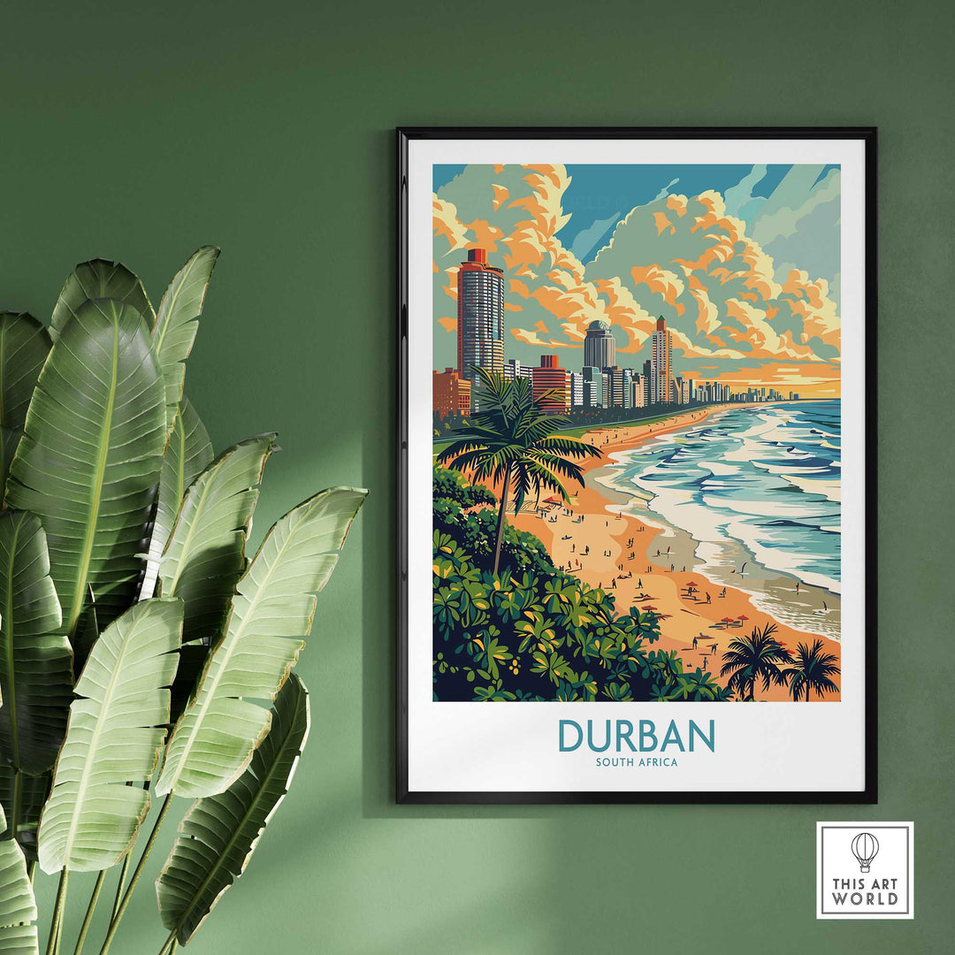 Durban Travel Print South Africa-This Art World