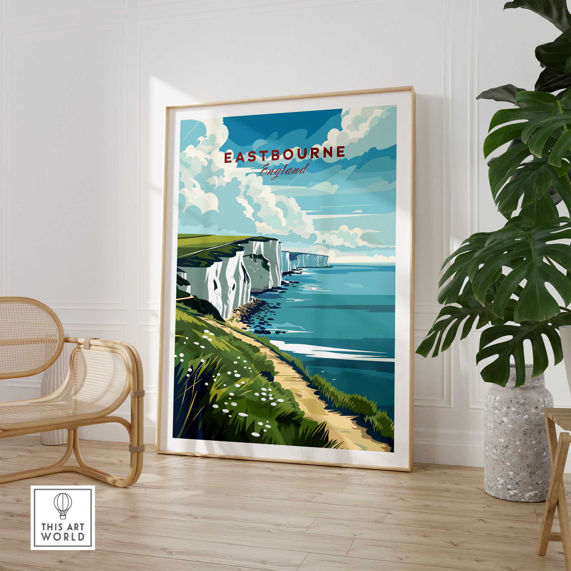 Eastbourne Travel Poster-This Art World