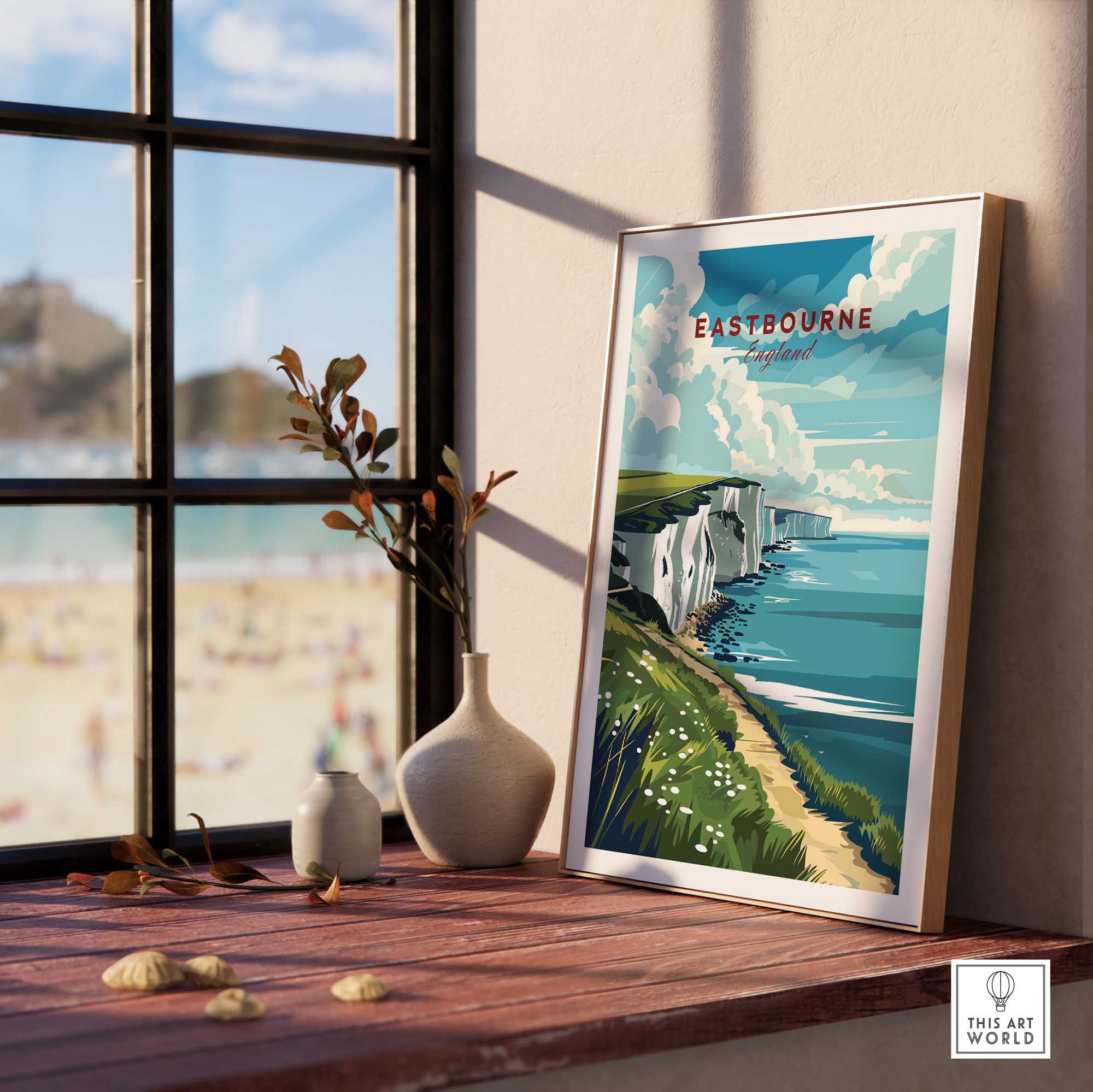 Eastbourne Travel Poster-This Art World