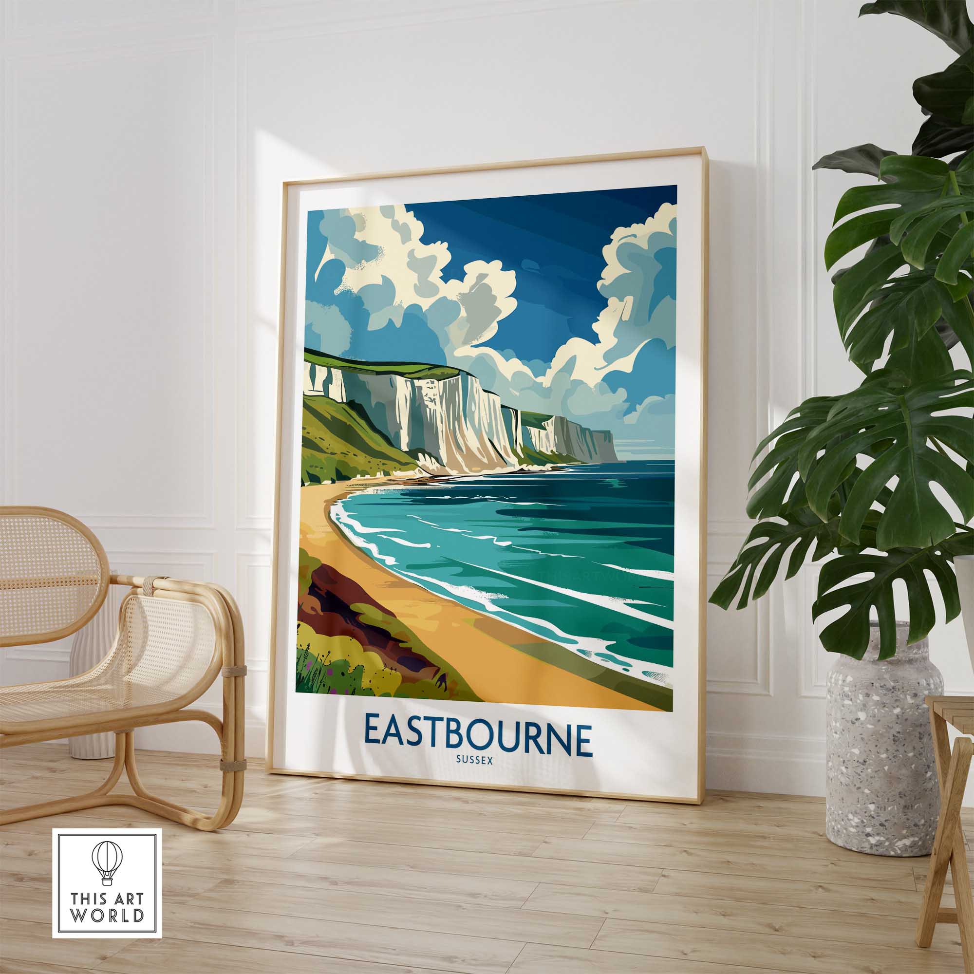 Eastbourne Travel Poster - United Kingdom-This Art World