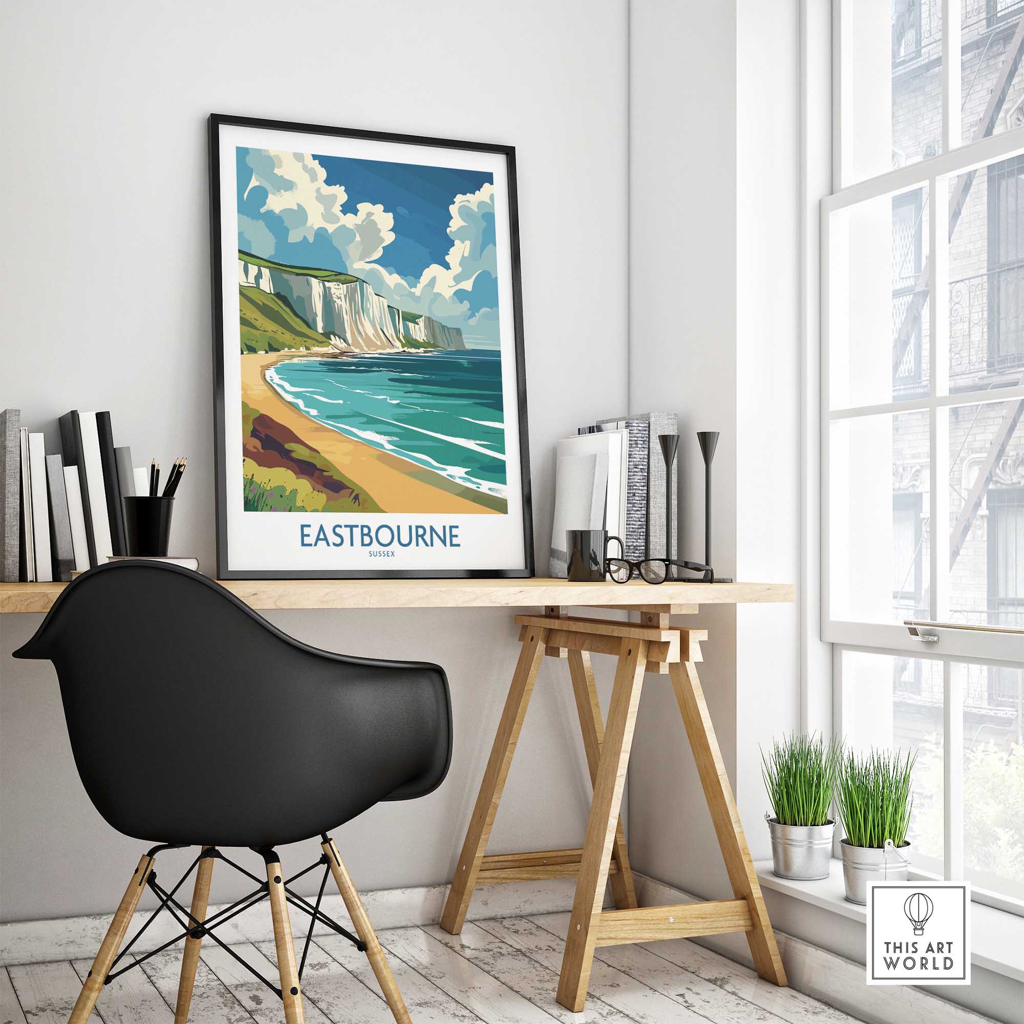 Eastbourne Travel Poster - United Kingdom-This Art World
