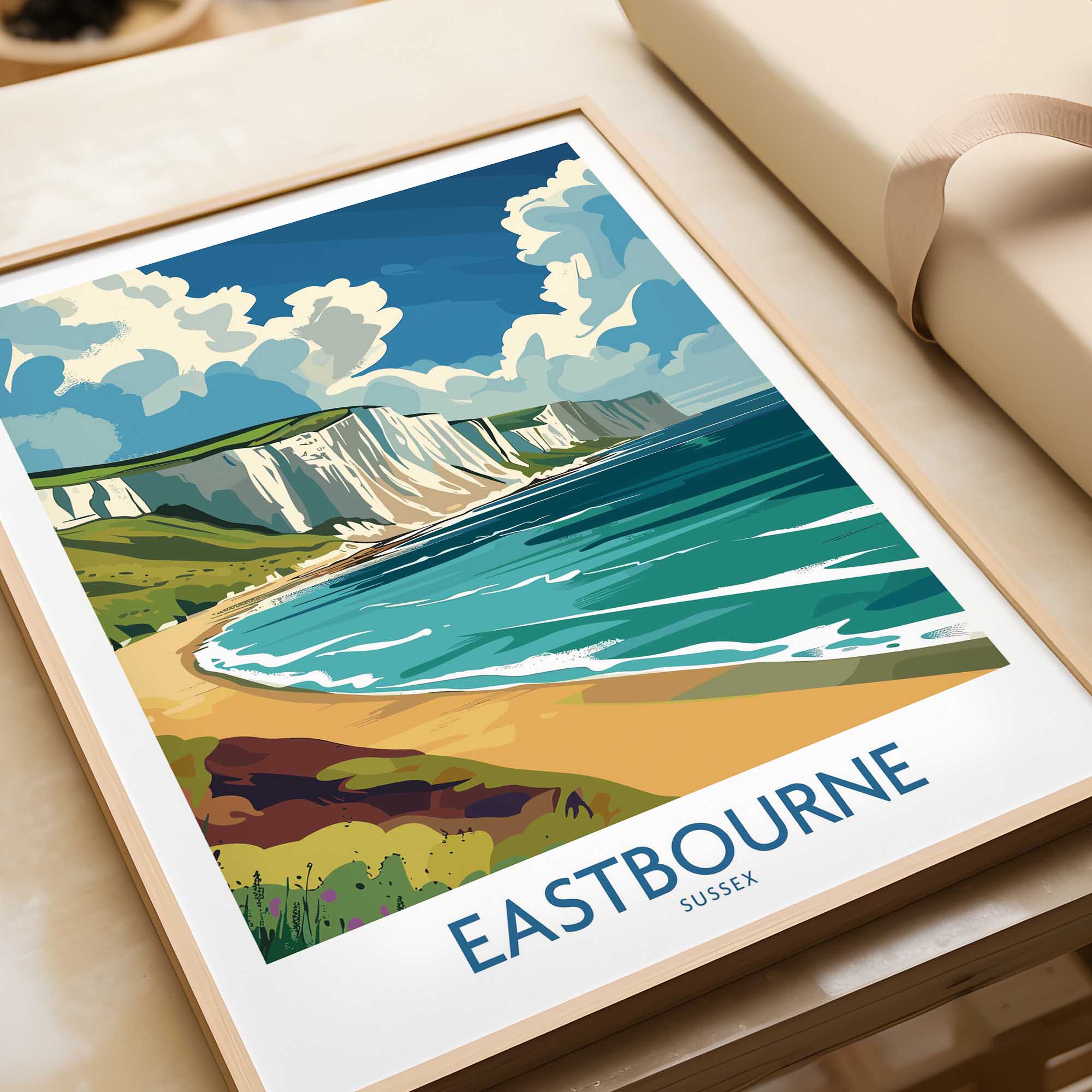 Eastbourne Travel Poster - United Kingdom-This Art World