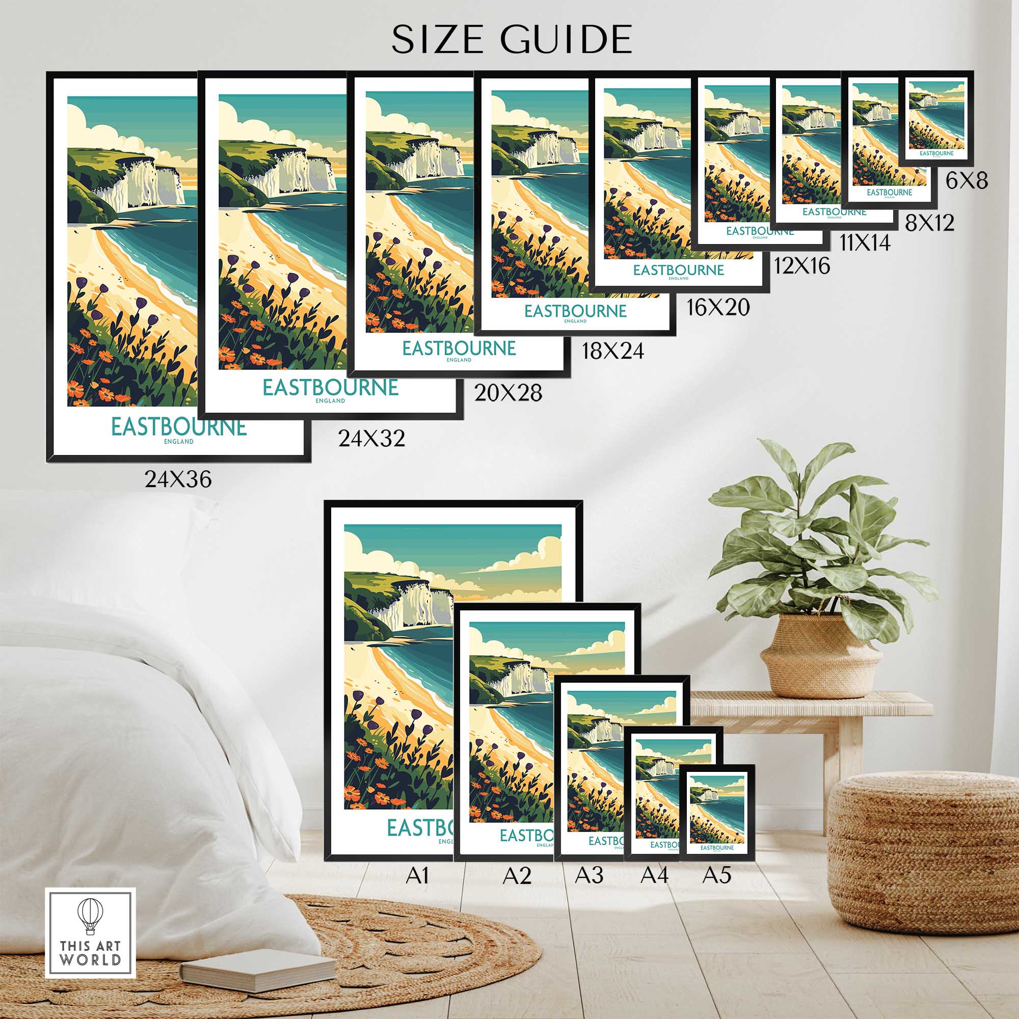 Eastbourne Travel Print-This Art World
