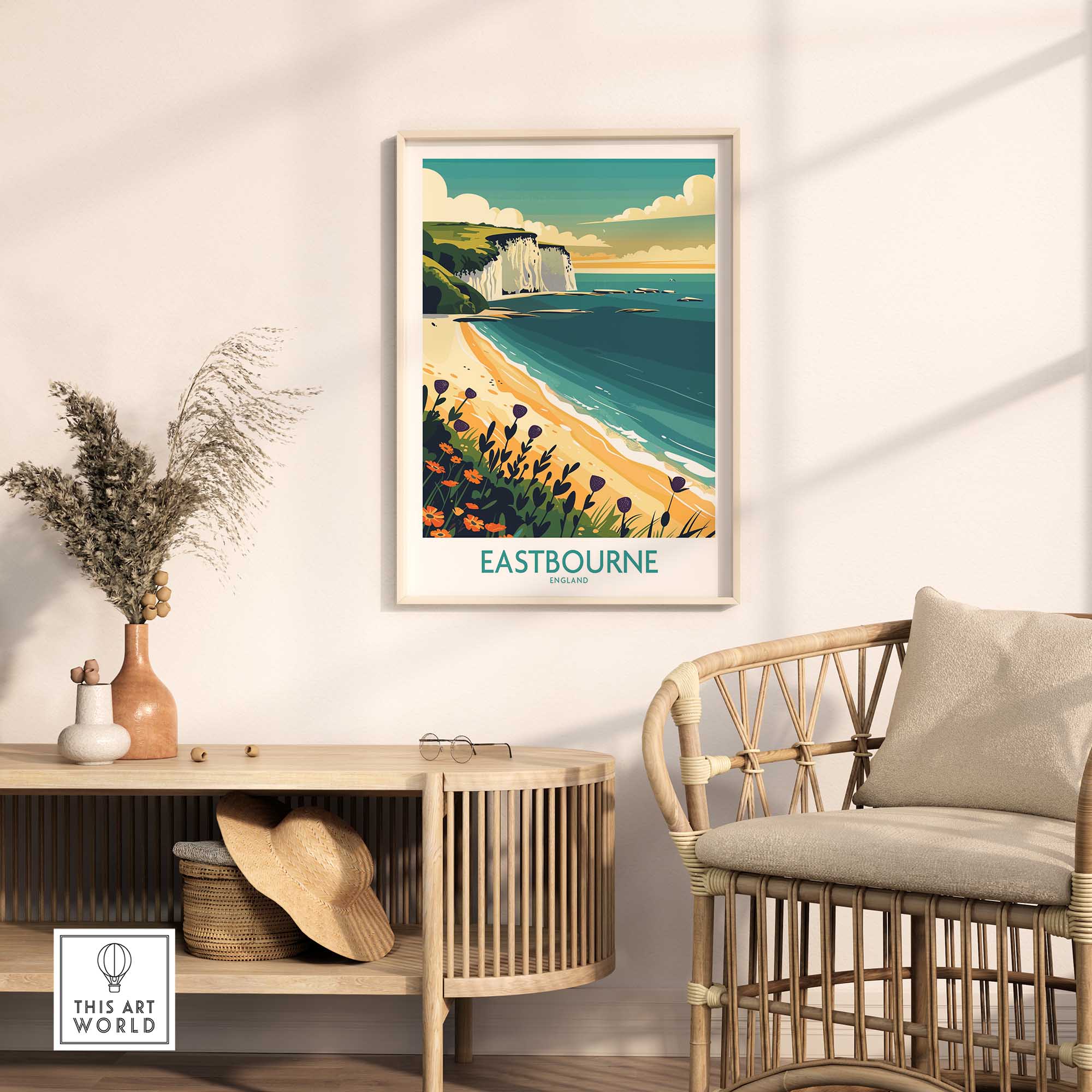 Eastbourne Travel Print-This Art World