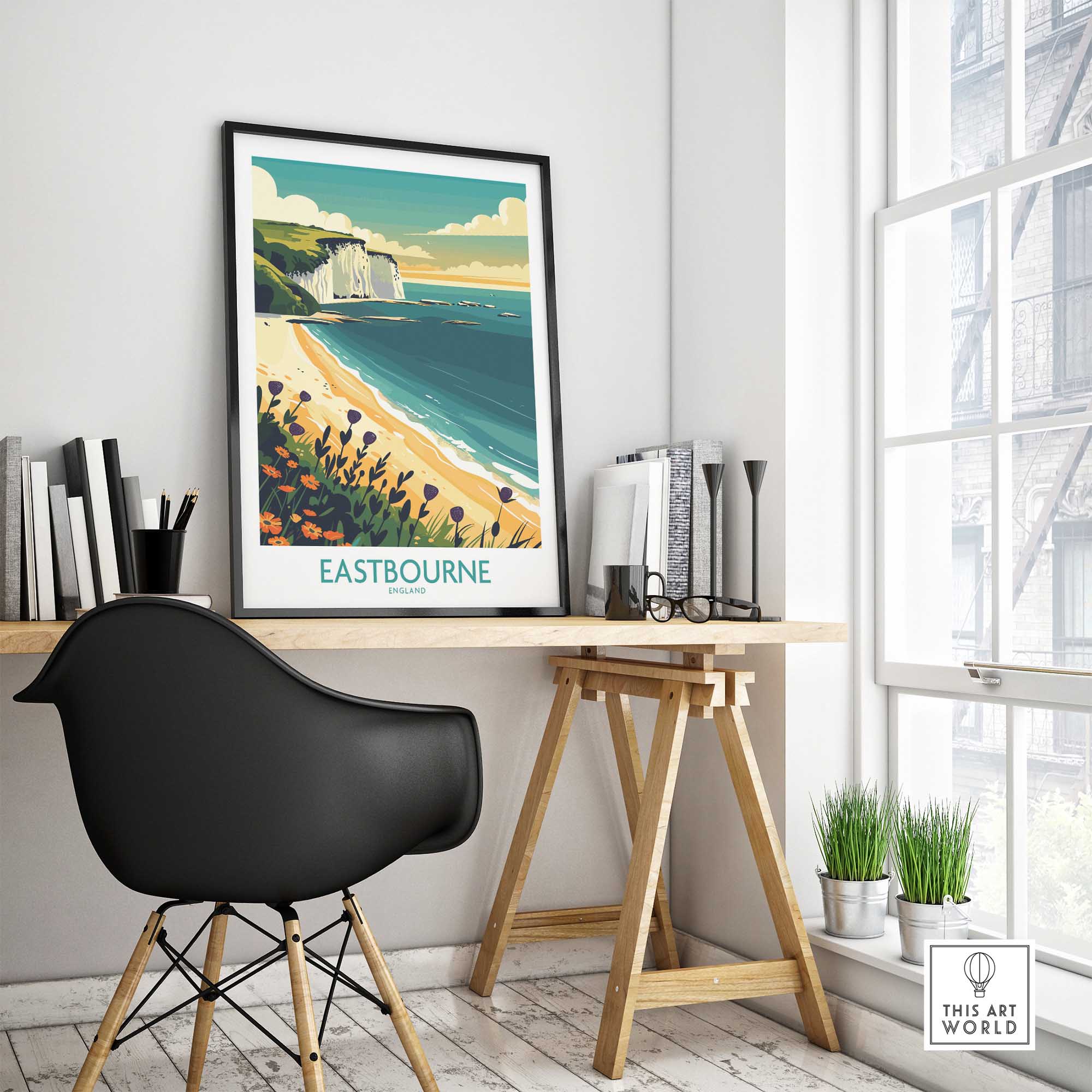 Eastbourne Travel Print-This Art World