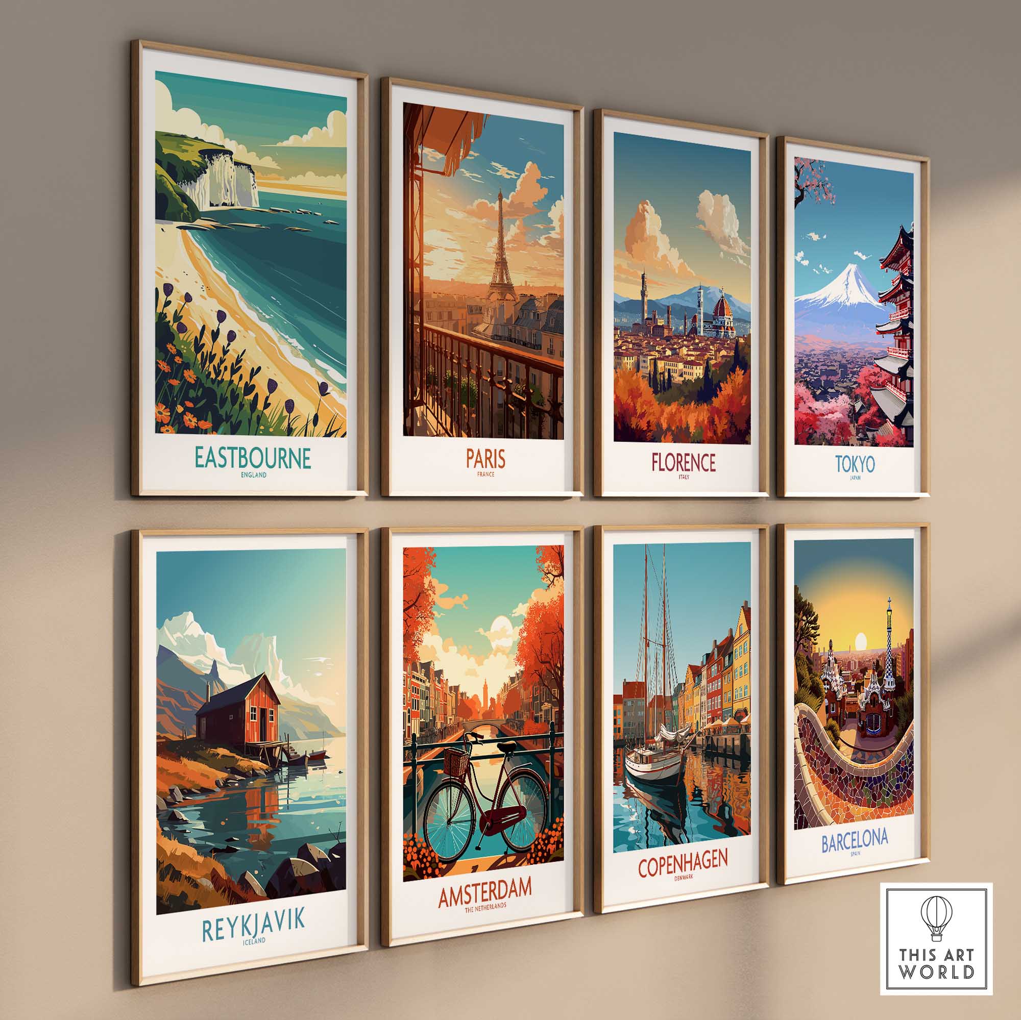 Eastbourne Travel Print-This Art World